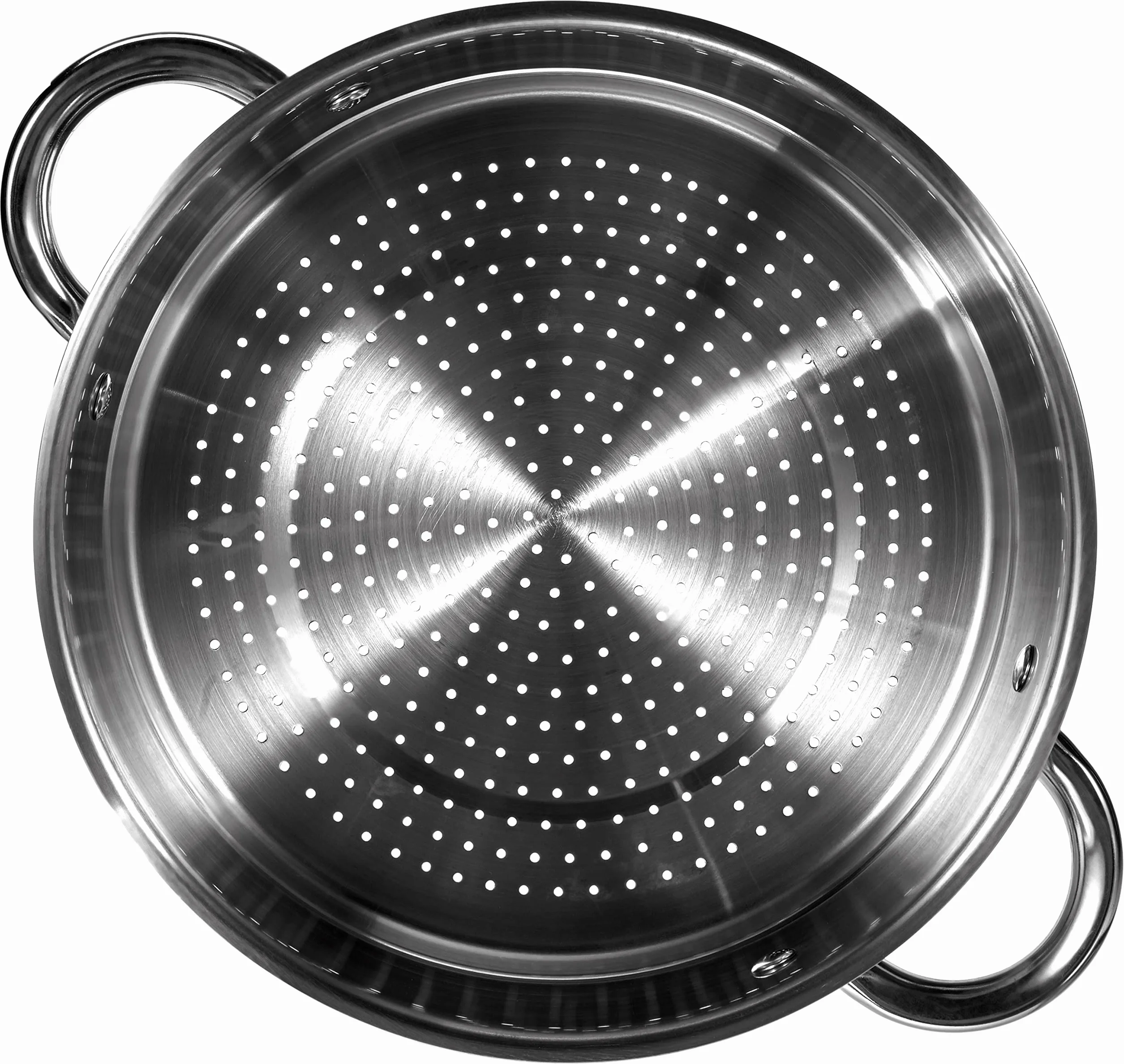 Baumalu Słuchawka cateringowa kuskus szklana pokrywa Ø 24 cm 9 l stal nierdzewna