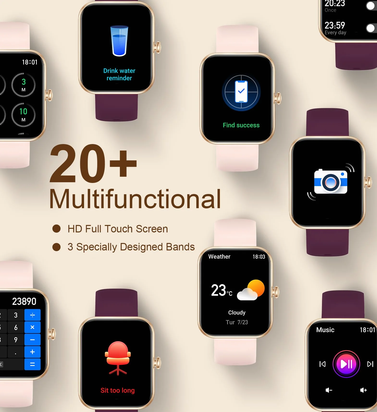 Smartwatch damski z funkcją telefonu