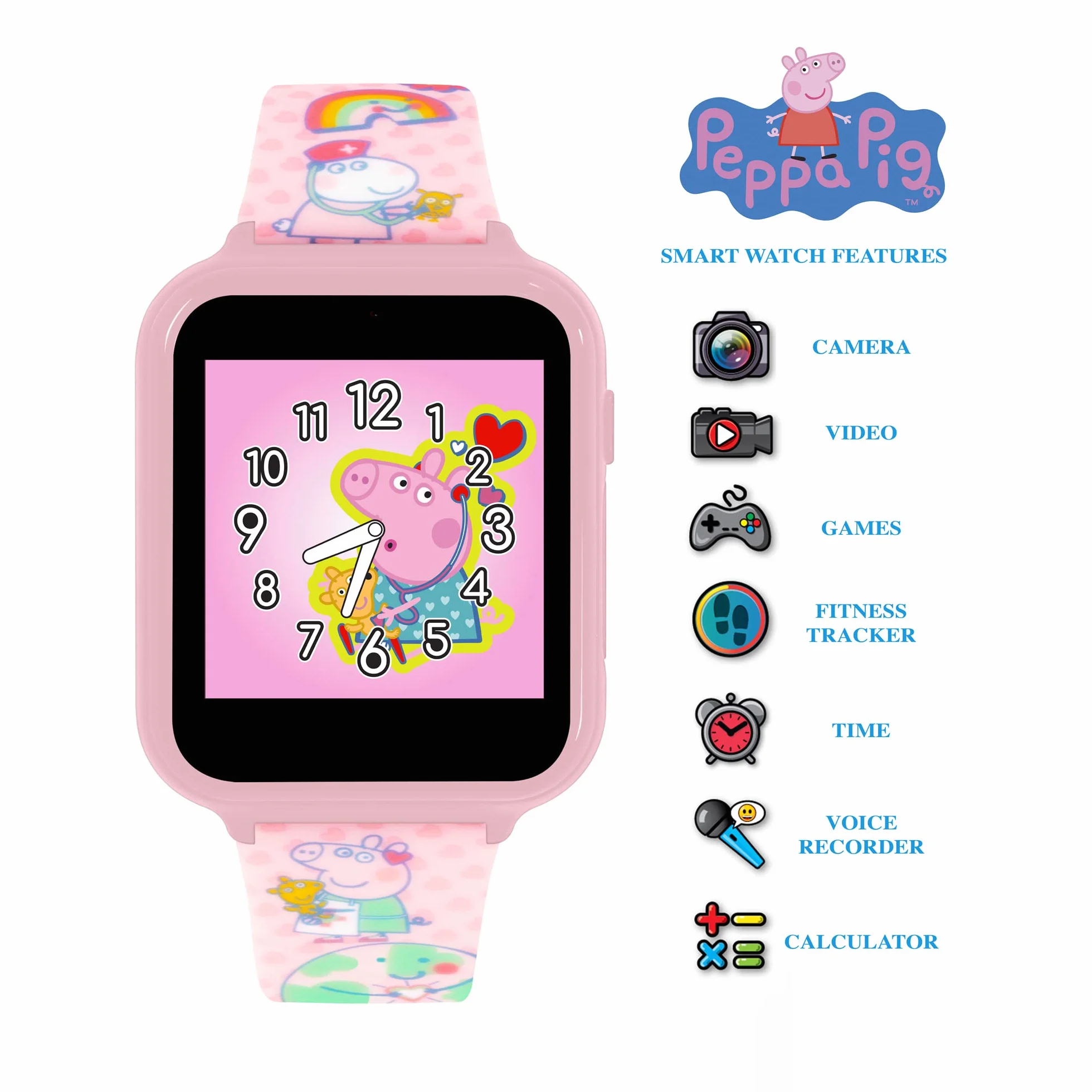 Peppa Pig Smart Watch PPG4086, Różowy, Casual