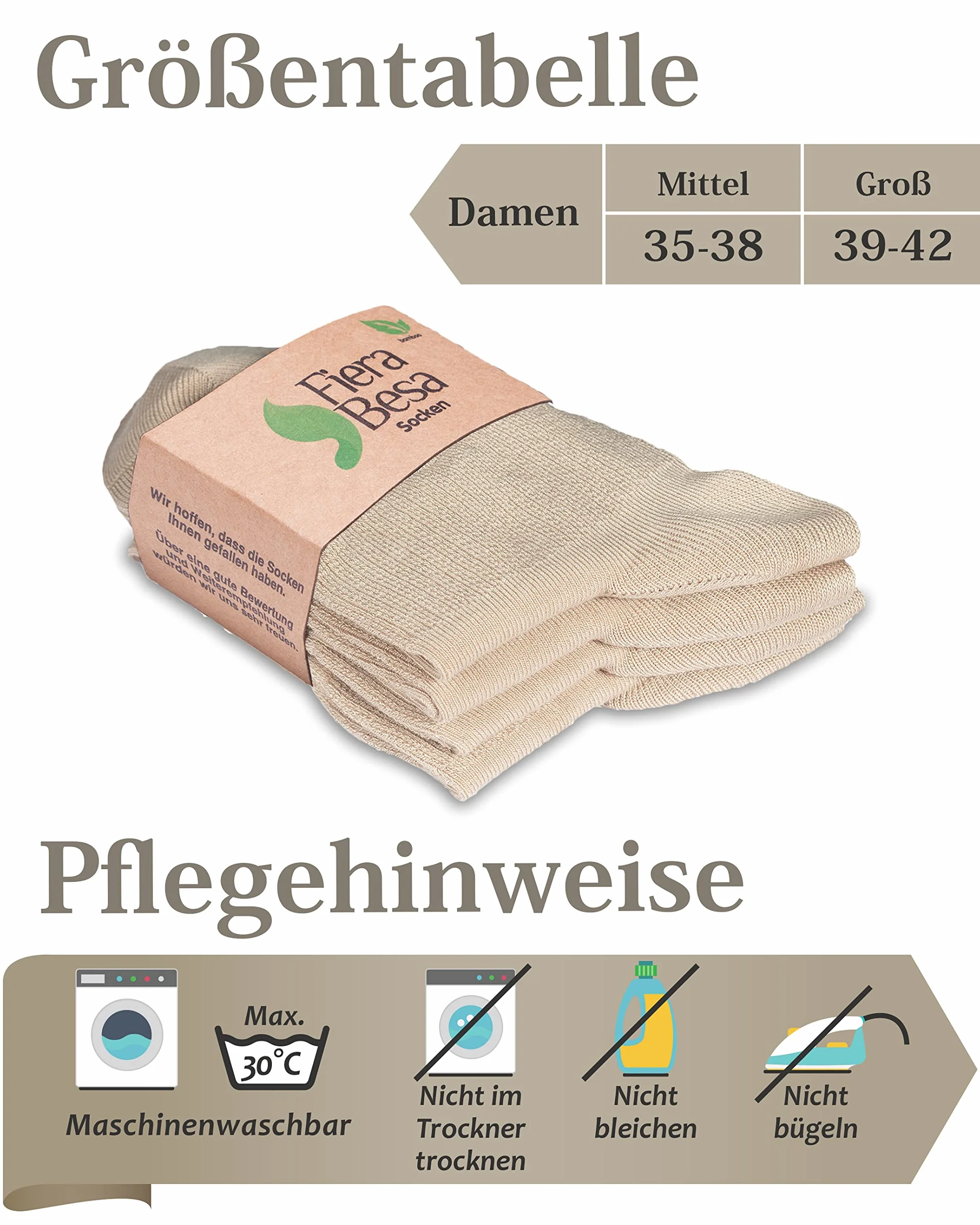 Fiera Besa Skarpety dla cukrzyków dla kobiet z komfortowym ściągaczem bez gumowego ściągacza, wysokie kostki, skarpety dla cukrzyków, bez gumy i bez szwów
