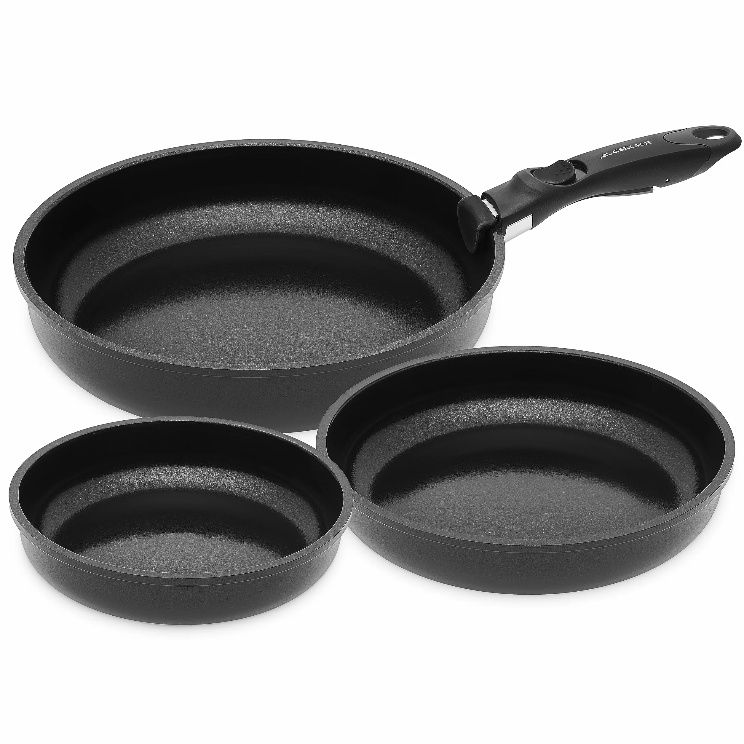 Gerlach Smart Patelnia Aluminium Czarna 20/24/28 cm
