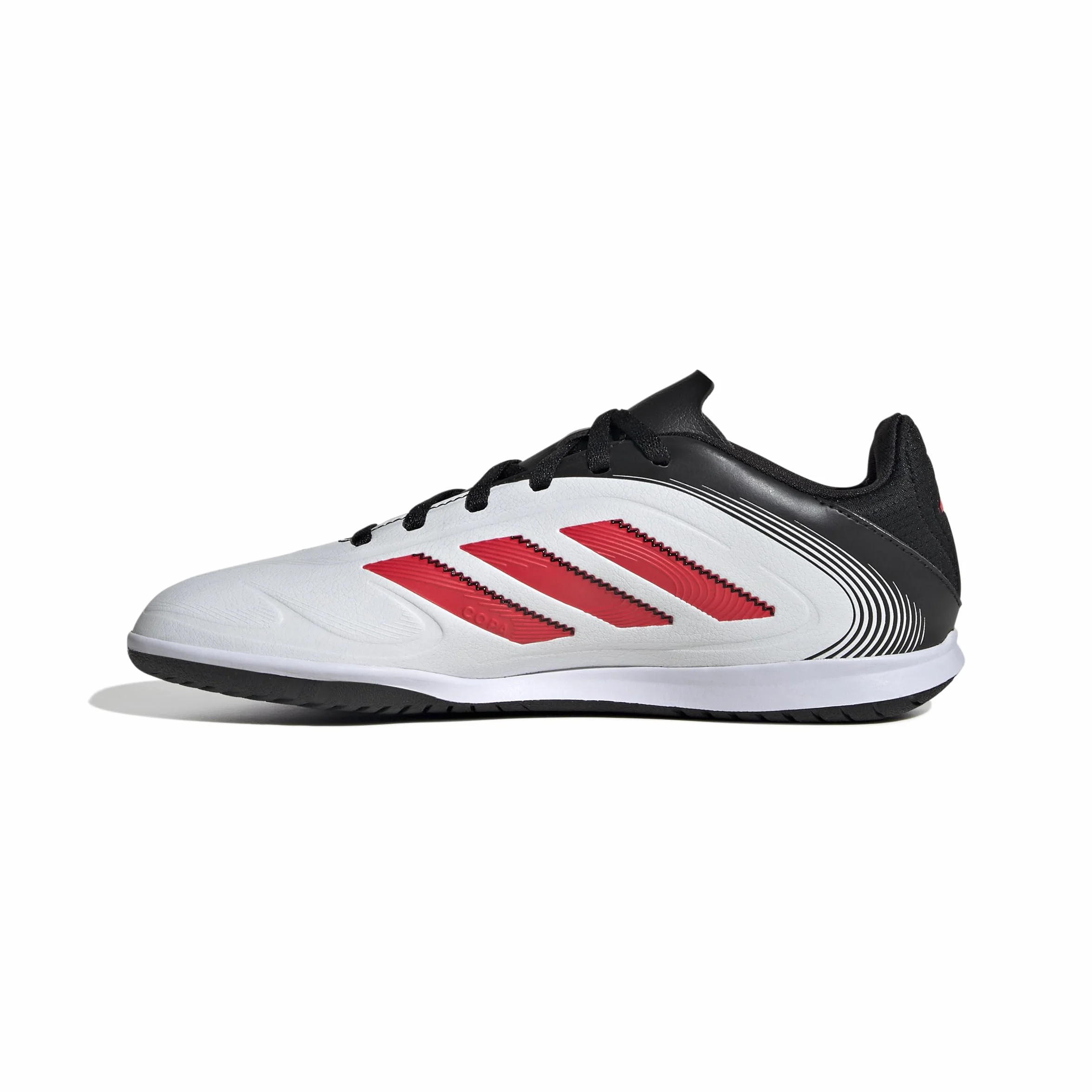 adidas Uniseks - dzieci COPA PURE III CLUB Indoor Football boots Kids, Cloud White/Lucid Red/Core Black, 33 EU