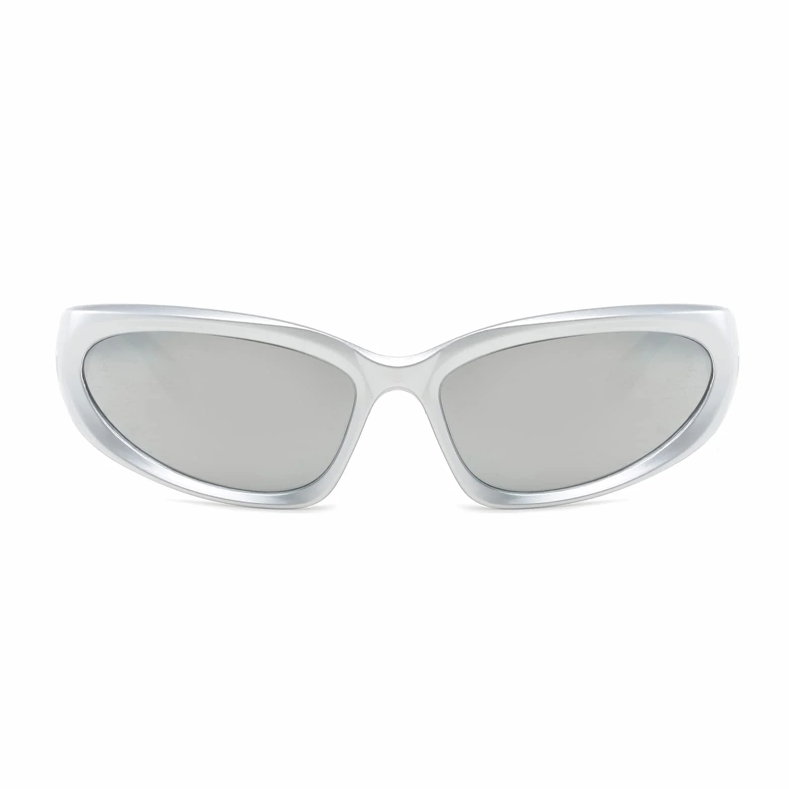 LJCZKA Owijane okulary przeciwsłoneczne y2k Mężczyźni Kobiety - Futurystyczne owalne okulary rowerowe okulary rowerowe Sport Ochrona UV