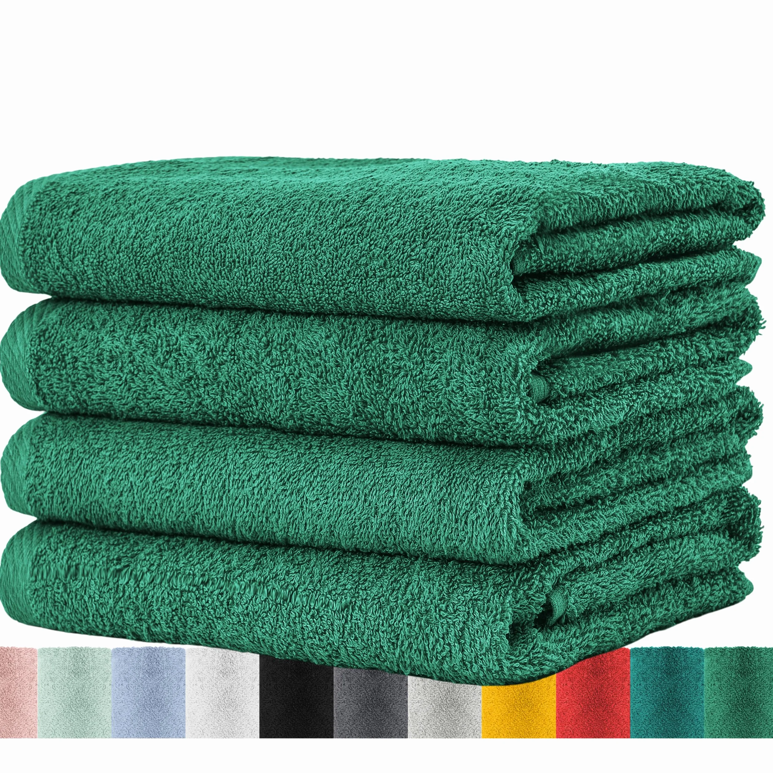 BaSaTex Zestaw ręczników frotte 4 sztuki 50 x 100 cm bawełna Öko-Tex Standard 100