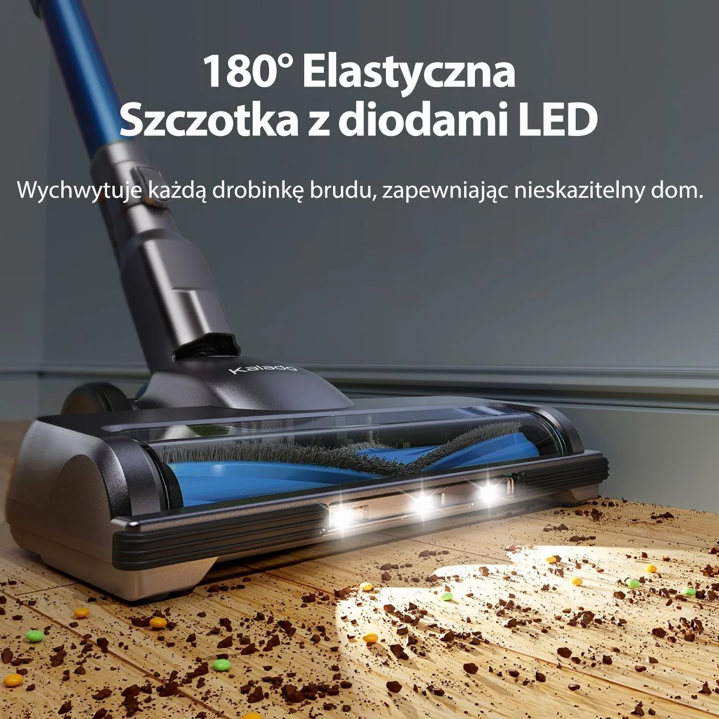 Kalado KCV500 Odkurzacz Bezprzewodowy 23 kPa 6 w 1 35 min Pionowy