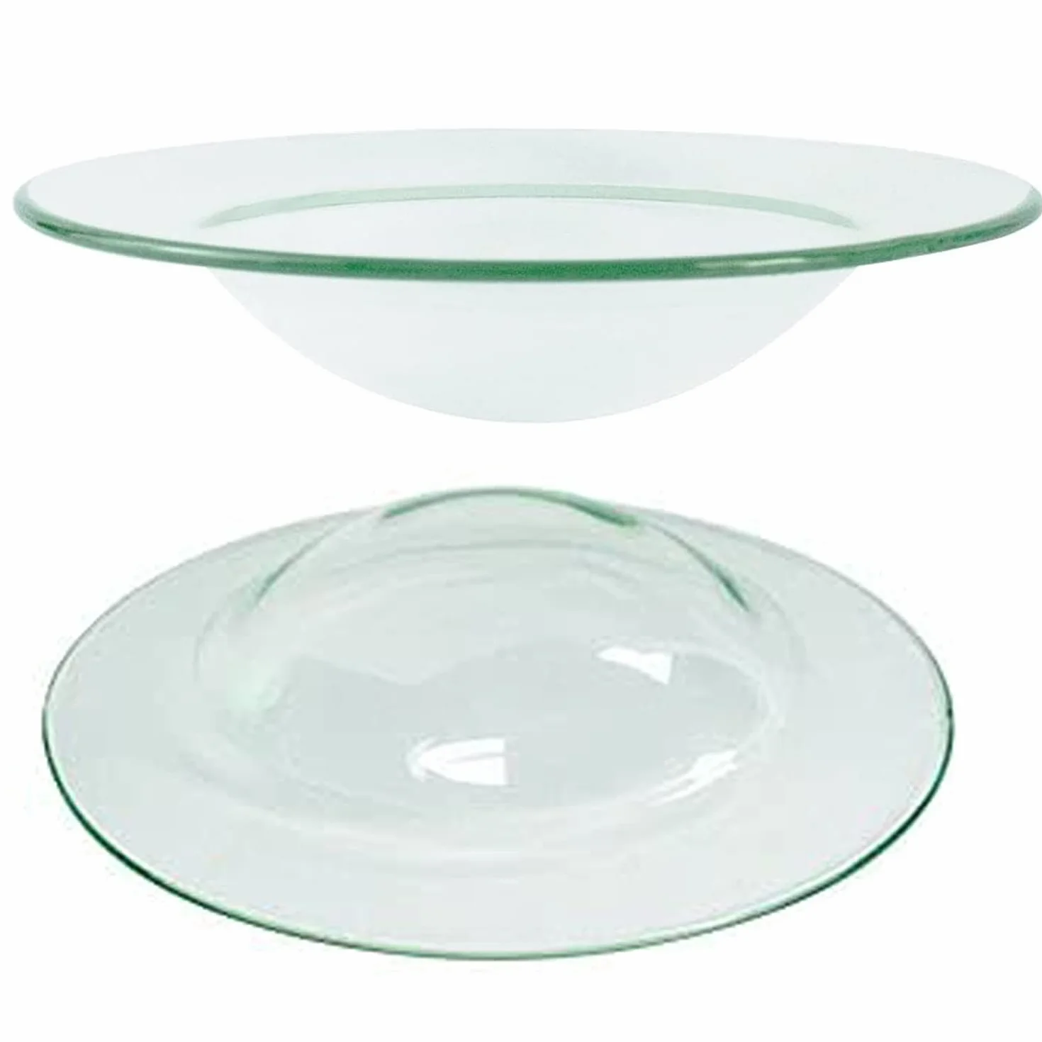 Lampa perfumowana, szklana miska, 3 sztuki, 12 cm, okrągłe szkło zapasowe, do płaskiej lampy naftowej, podgrzewacz oleju, do elektrycznej lampy aromaterapii,
