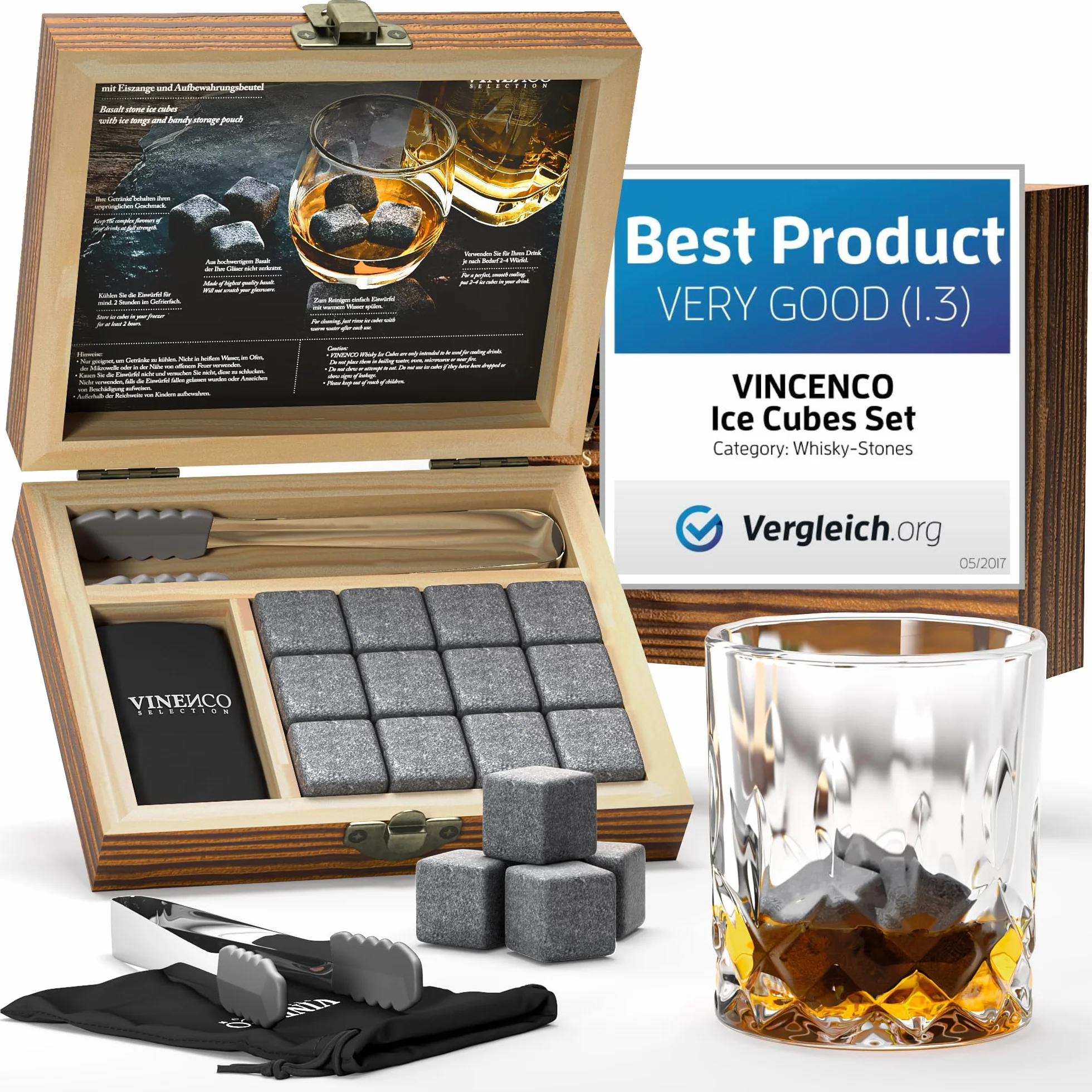 Zestaw kostek do whisky ze stali nierdzewnej 8 metalowych chłodzących akcesoria barowe