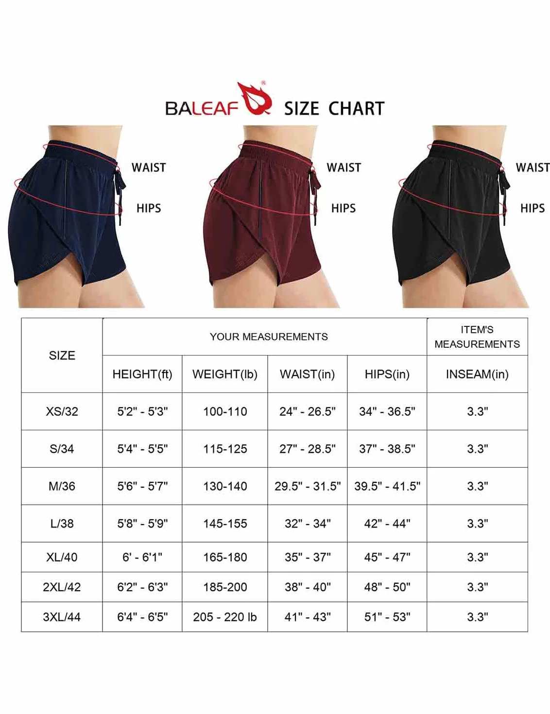 BALEAF Szorty kąpielowe damskie UPF50+ kąpielówki szybkoschnące, ochrona przed promieniowaniem UV, szorty bikini z kieszenią, spodnie do pływania z siateczką