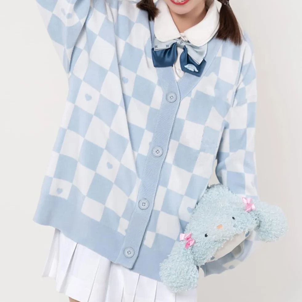 Damski japoński uroczy kardigan sweter kawaii JK jednolity kardigan sweter cosplay sweter