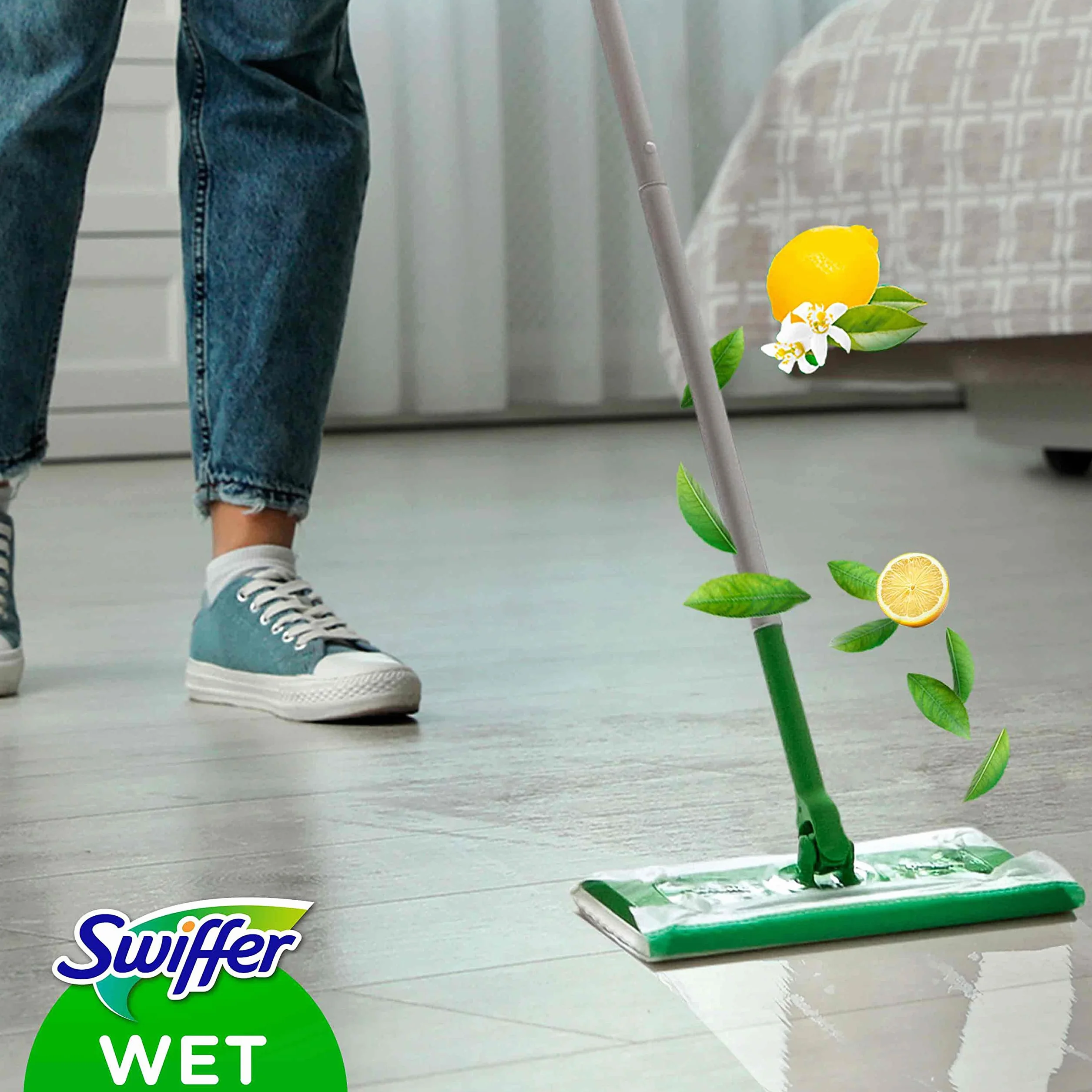 Swiffer Mokre Chusteczki do Podłóg Zapach Cytrusowy 10 Sztuk