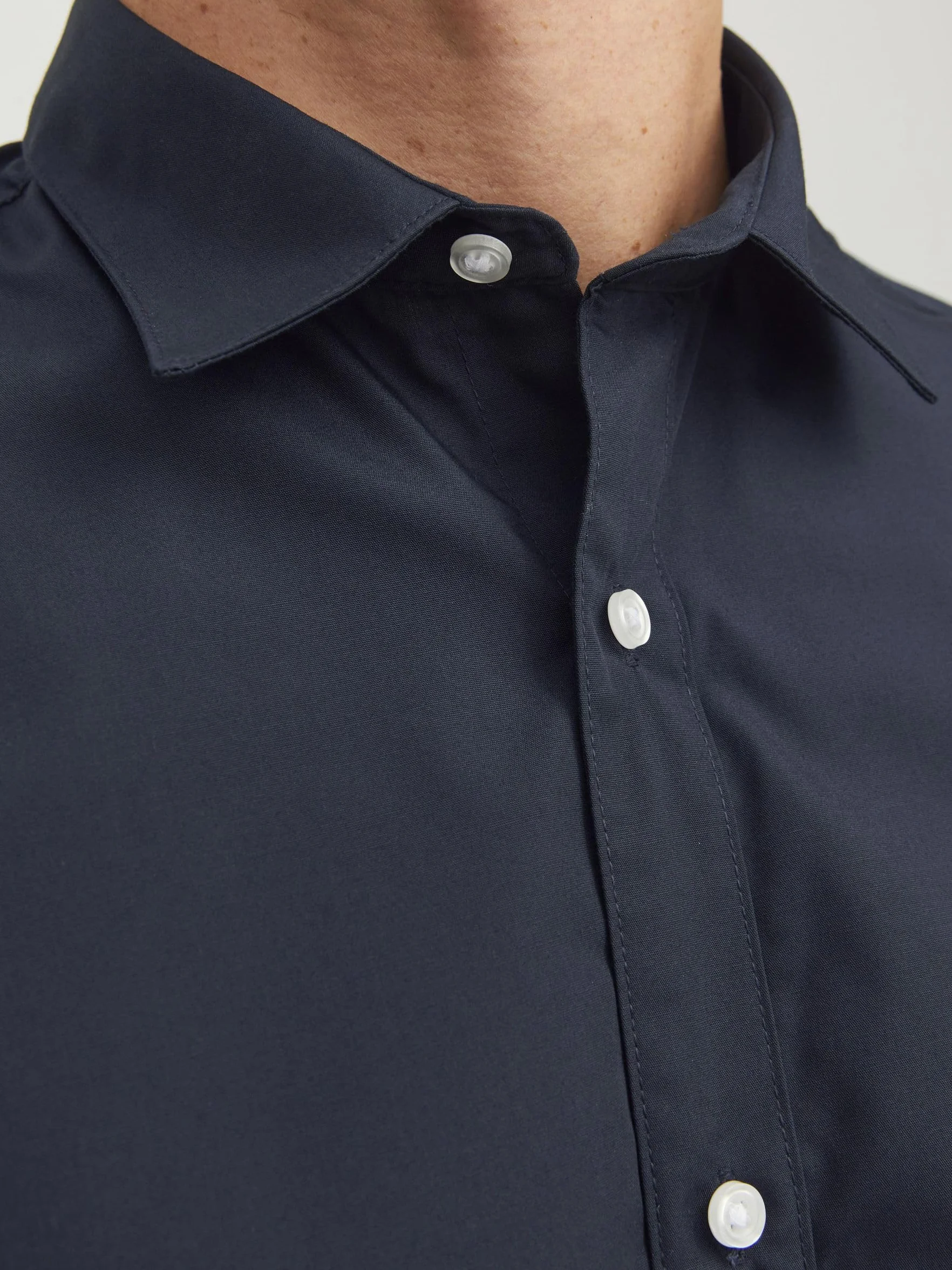 JACK & JONES Koszula Mężczyźni Jjjoe Shirt Ls Plain