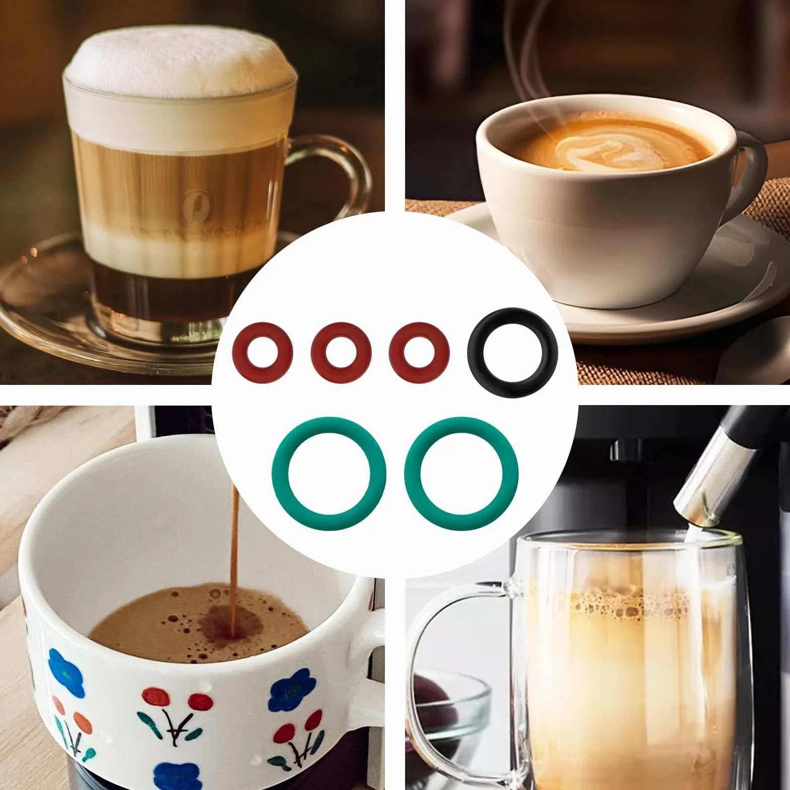 Zestaw uszczelek O-ring do DeLonghi ESAM ECAM ETAM, kompatybilny z Eletta Magnifica Dinamica PrimaDonna