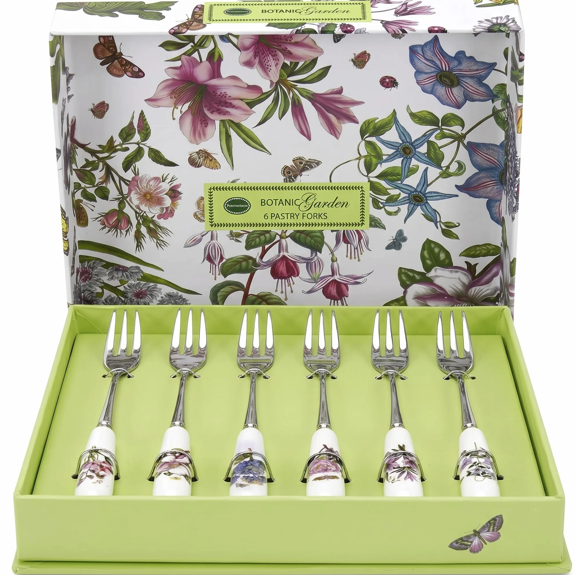 Portmeirion Widelec do ciasta 6-częściowy porcelana wielokolorowy