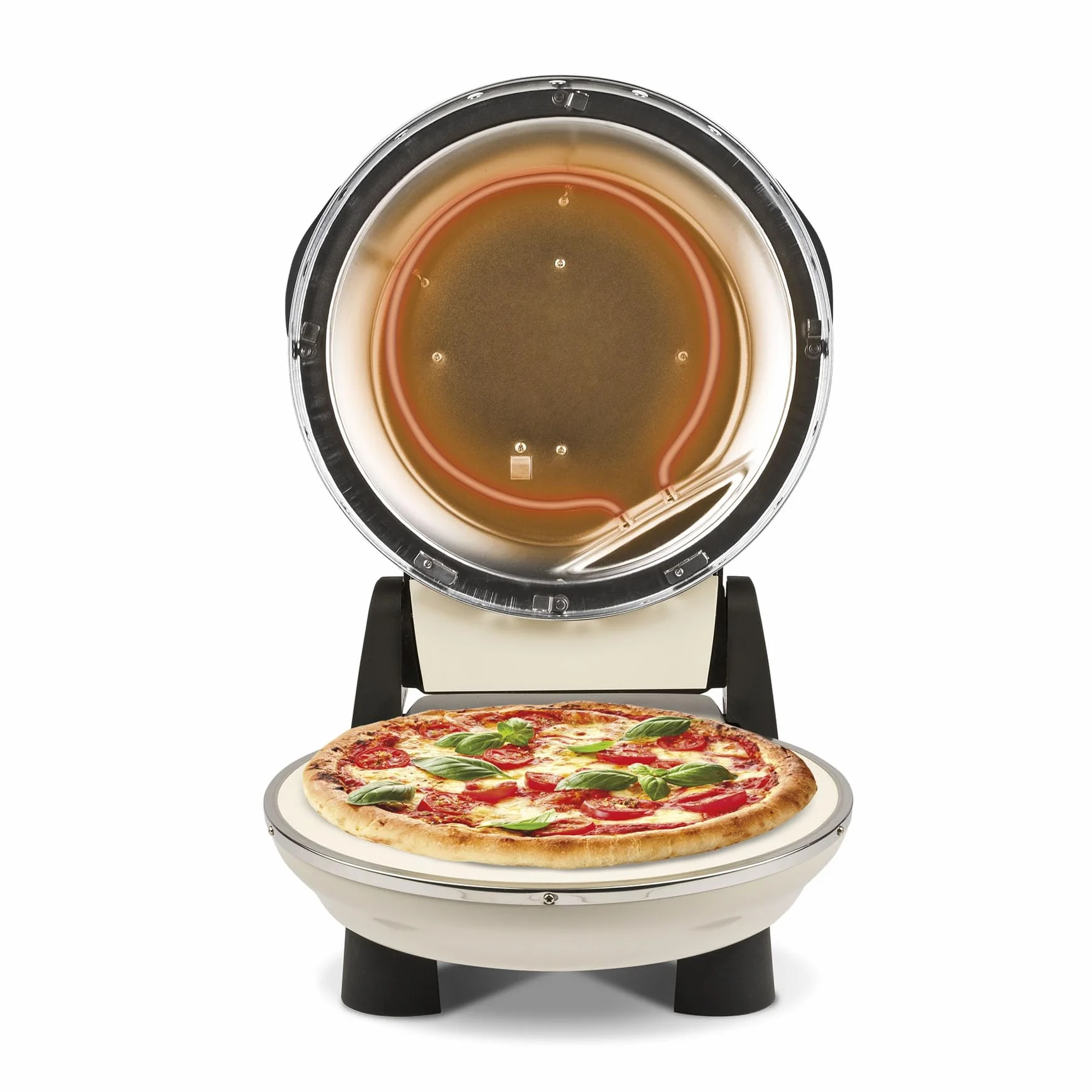 G3Ferrari elektryczny piec do pizzy Napoletana Icy Cream edycja limitowana do 400 stopni z kamieniem do pizzy zestaw