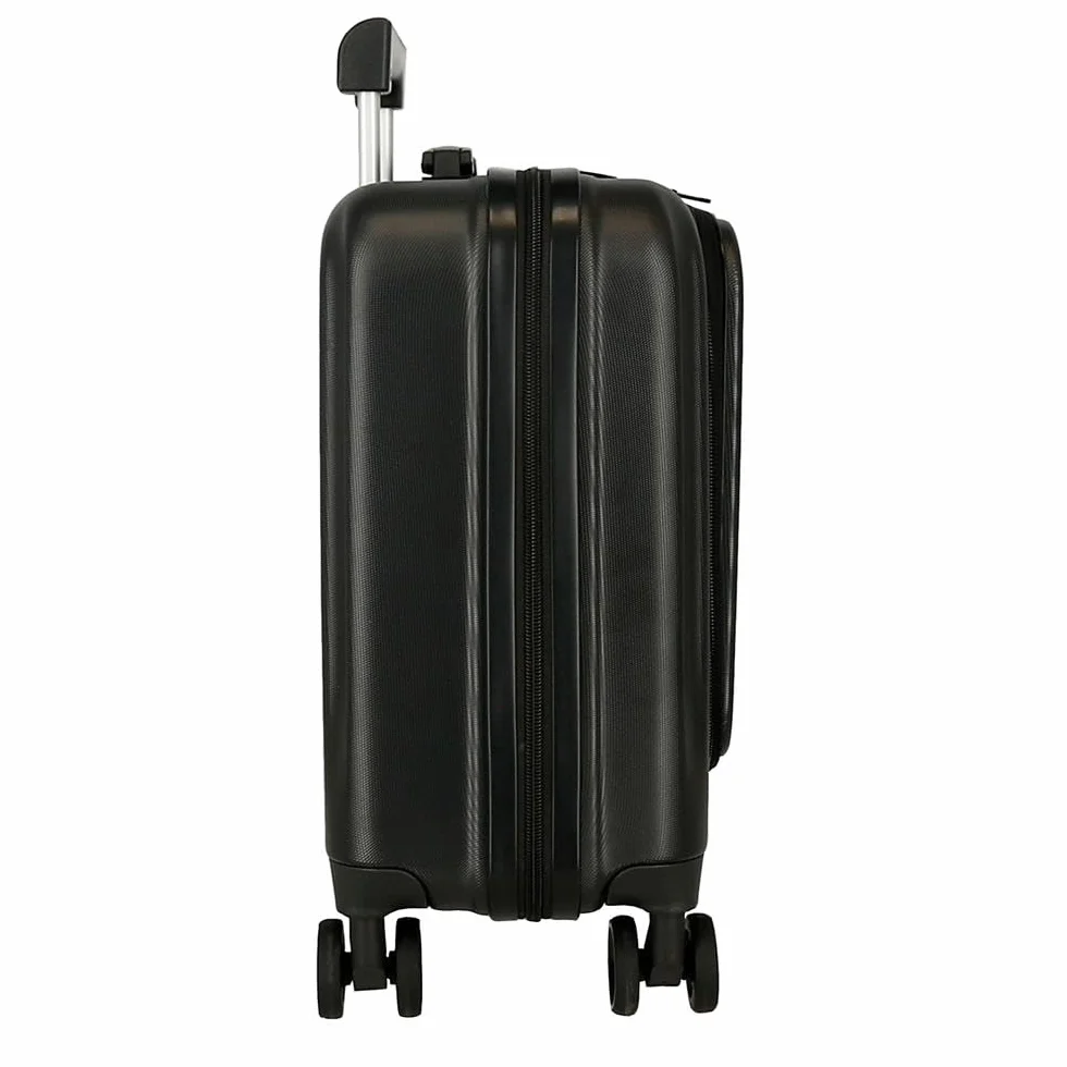 Movom Dayton Walizka kabinowa czarna twarda ABS zamek TSA 39,2 l 3,14 kg 4 podwójne koła bagaż ręczny wykonany z ABS, lekki i wytrzymały materiał. Joumma Bags, Czarny (Black), S, walizka pilotażowa