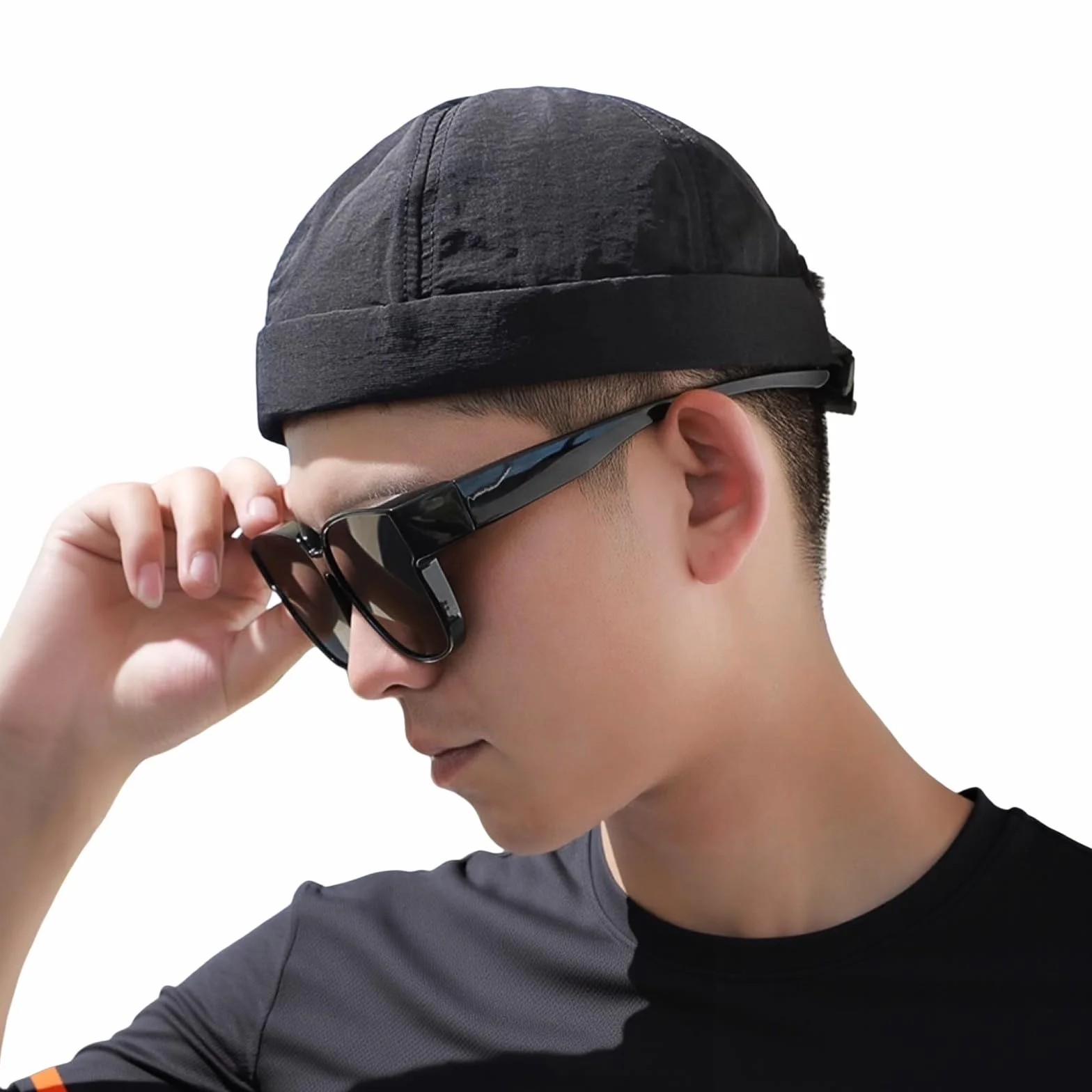 Docker Cap męska letnia cienka czapka marynarska szybkoschnąca czapka docker czapka unisex bez daszka zwijana czapka portowa