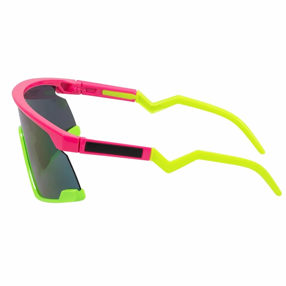 Boland 02731 – neonowe okulary imprezowe, świecące w czarnym świetle, zabawne okulary do kostiumów, festiwali, imprez tematycznych lub karnawału