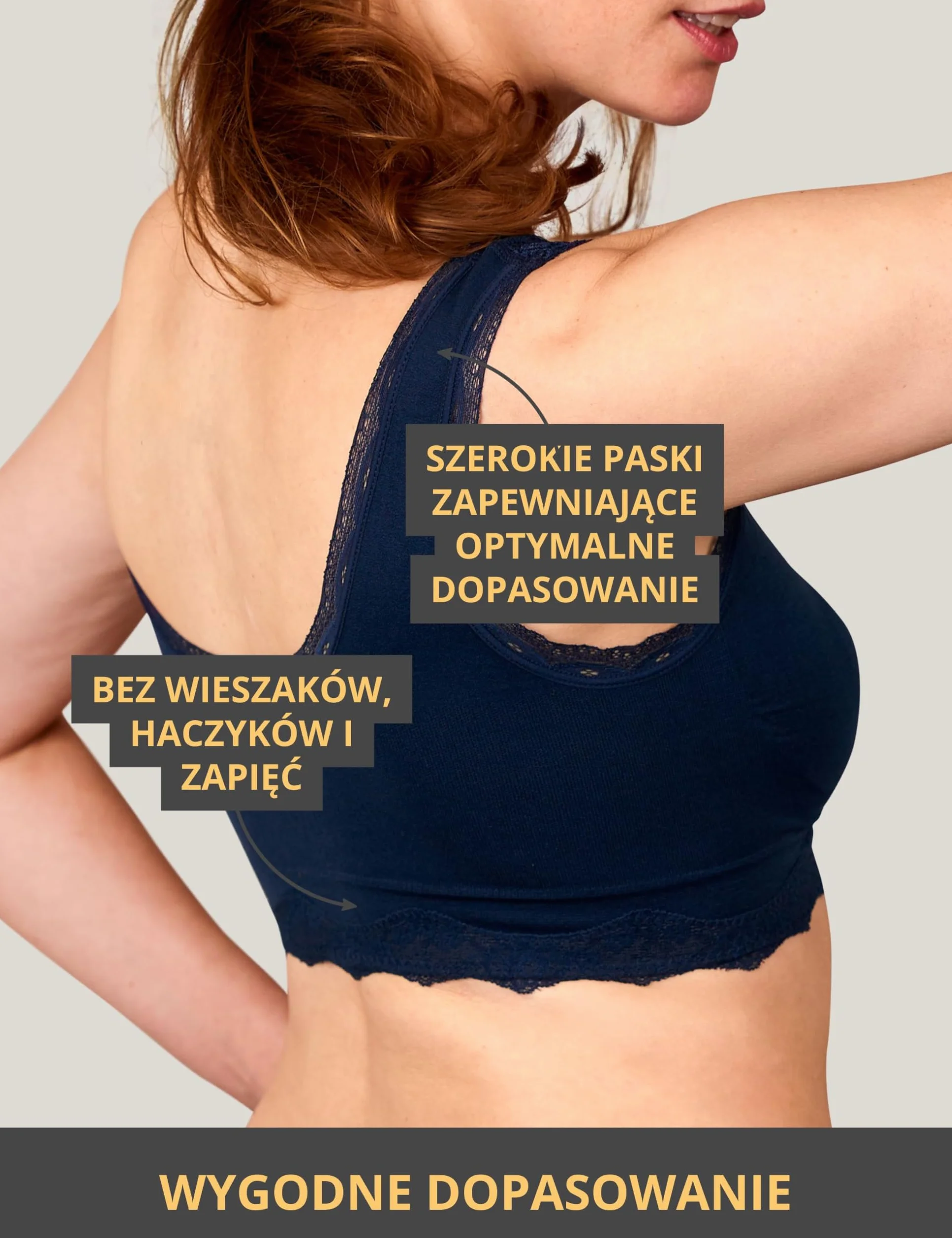 Basic Treasure Podstawowy biustonosz Treasure 3-pak, bezszwowy, komfortowy, z zamkiem błyskawicznym, biustonosz bez fiszbin z zapięciem z przodu, gorset zapewniający mocne wsparcie