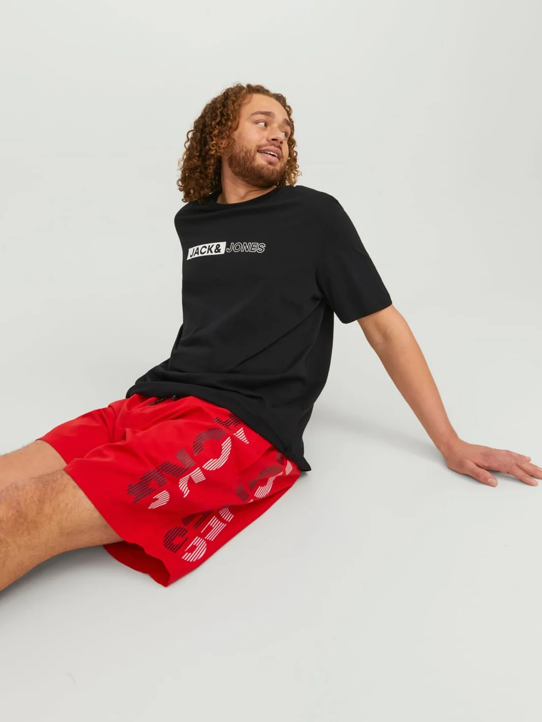 JACK & JONES Szorty kąpielowe Mężczyźni Jpstfiji Jjswim Splicelogo Ly Sn Ps