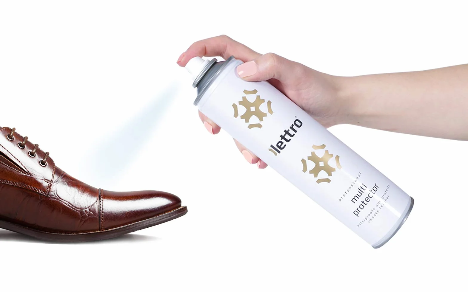 Lettro Multi Protector - Wyskoiej Jakości Impregnat w Sprayu, Hydrofobowy Impregnat do Skóry, Tekstyliów i Tkanin, Doskonale Odpychający Wodę i Brud, Mebli, Kurtek, Butów i Toreb, 400 ml – 13.52 fl.