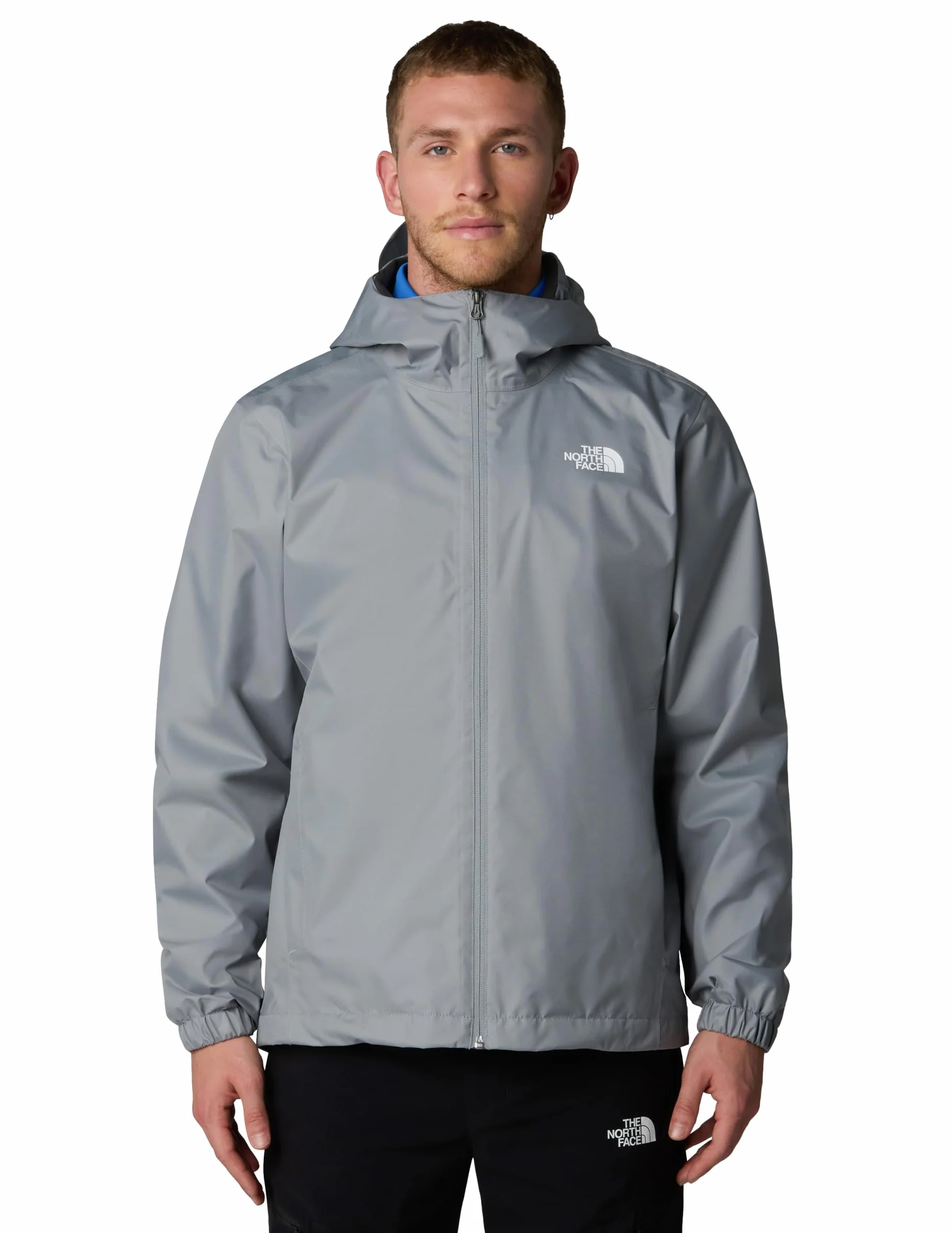 The North Face - Męska Kurtka Quest z Kapturem - Wodoodporna, Oddychająca - MONUMENT GREY
