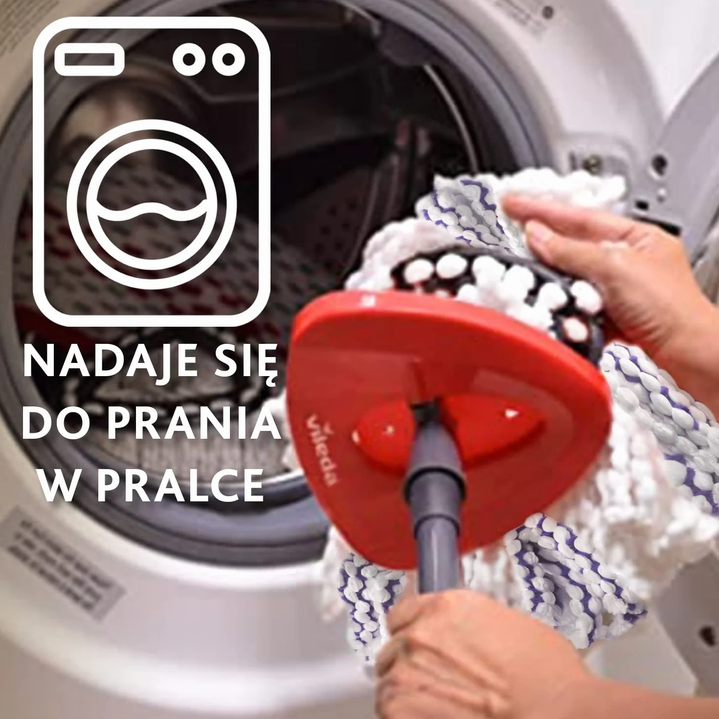 Vileda Wkład do mopa obrotowego Turbo Turbo 3w1 Mikrofibra