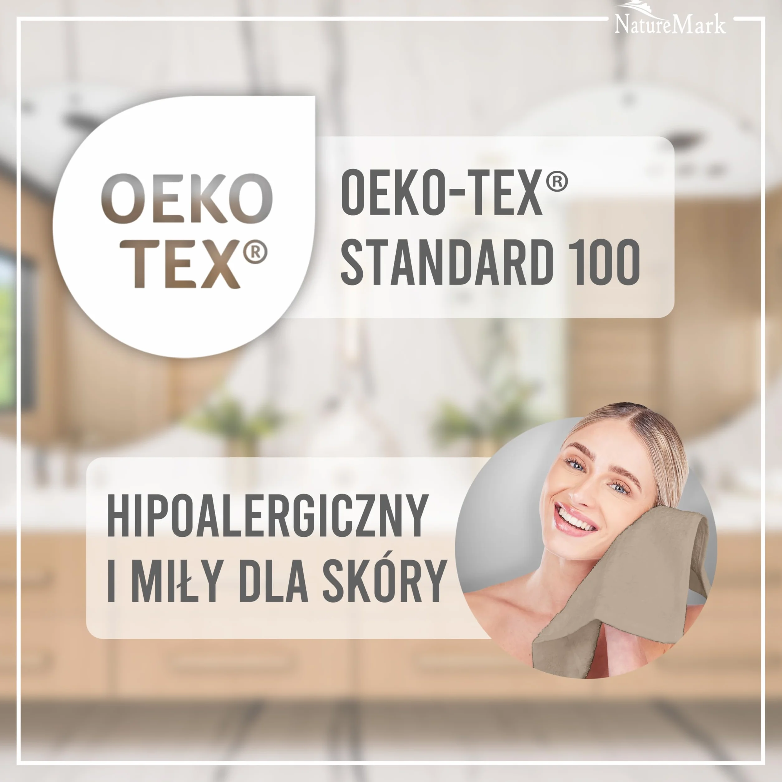 NatureMark Ręczniki Gościnne – Zestaw 20 szt. (30x50 cm), 100% bawełna, certyfikat OEKO-TEX, miękkie, chłonne i łatwe w pielęgnacji – Do łazienki, gości i spa – Piaskowo/Beżowe