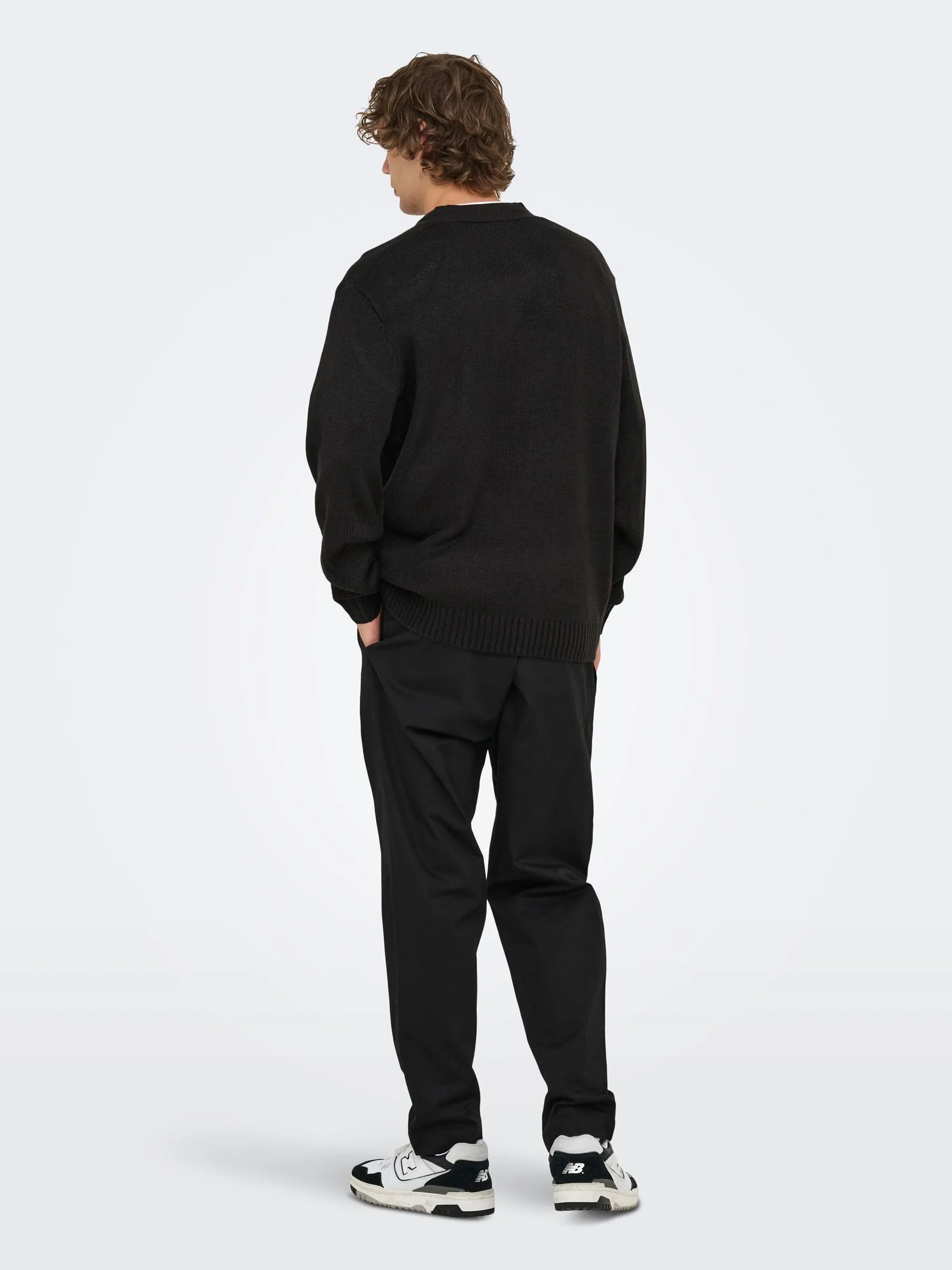 ONLY & SONS Onsmajor RLX Cardigan Knit, czarny, M