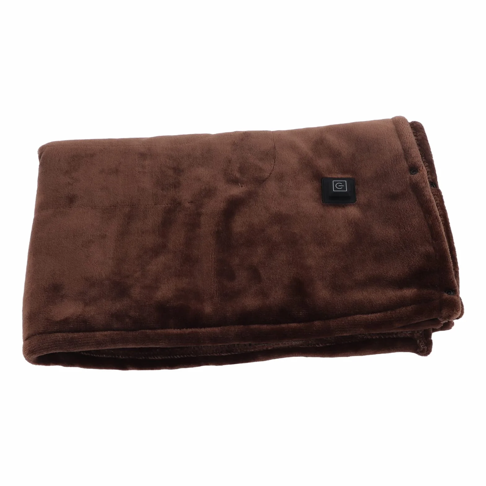 Elektryczny podgrzewany koc, mały, 5 V, szybkie nagrzewanie, pogrubiony, flanelowy, USB, elektryczny koc narzuta (kolor kawy)