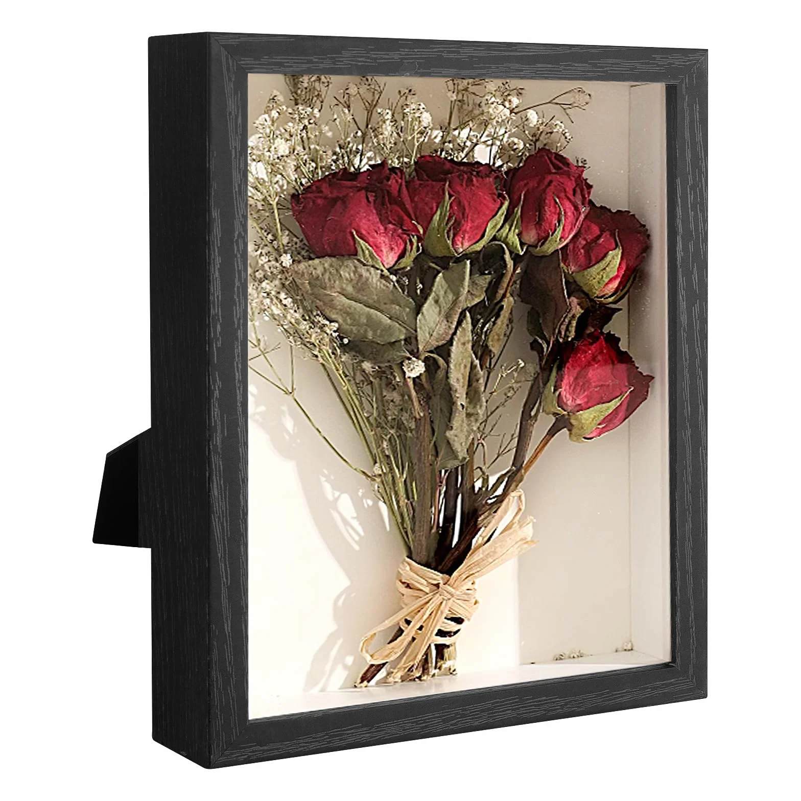 Ramka na zdjęcia 3D 15 x 20 cm, głęboka drewniana ramka na przedmioty do wypełnienia 3D, ramka na zdjęcia, głębokie pudełko z panelem akrylowym, do powieszenia na ścianie lub na biurko, rodzinne