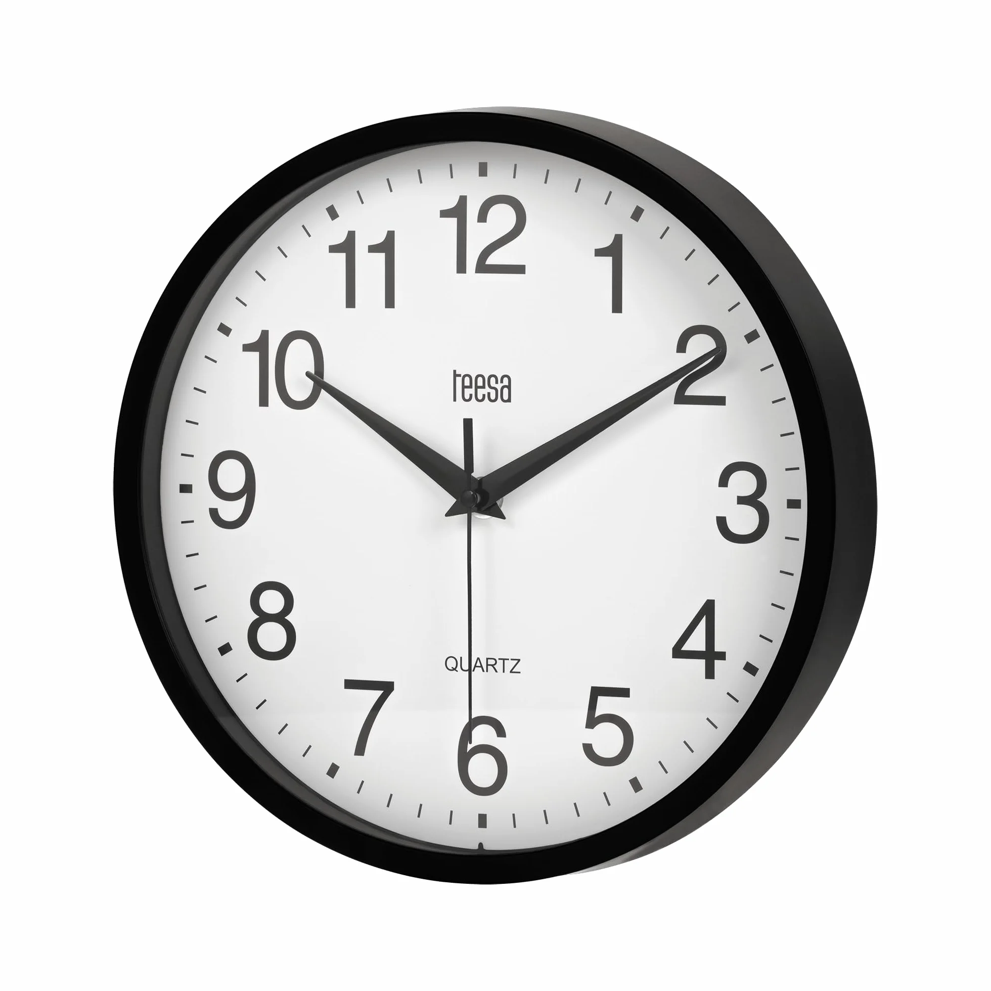 Teesa Zegar Analogowy Ścienny Uniwersalny 25 cm TSA0037B Czarny