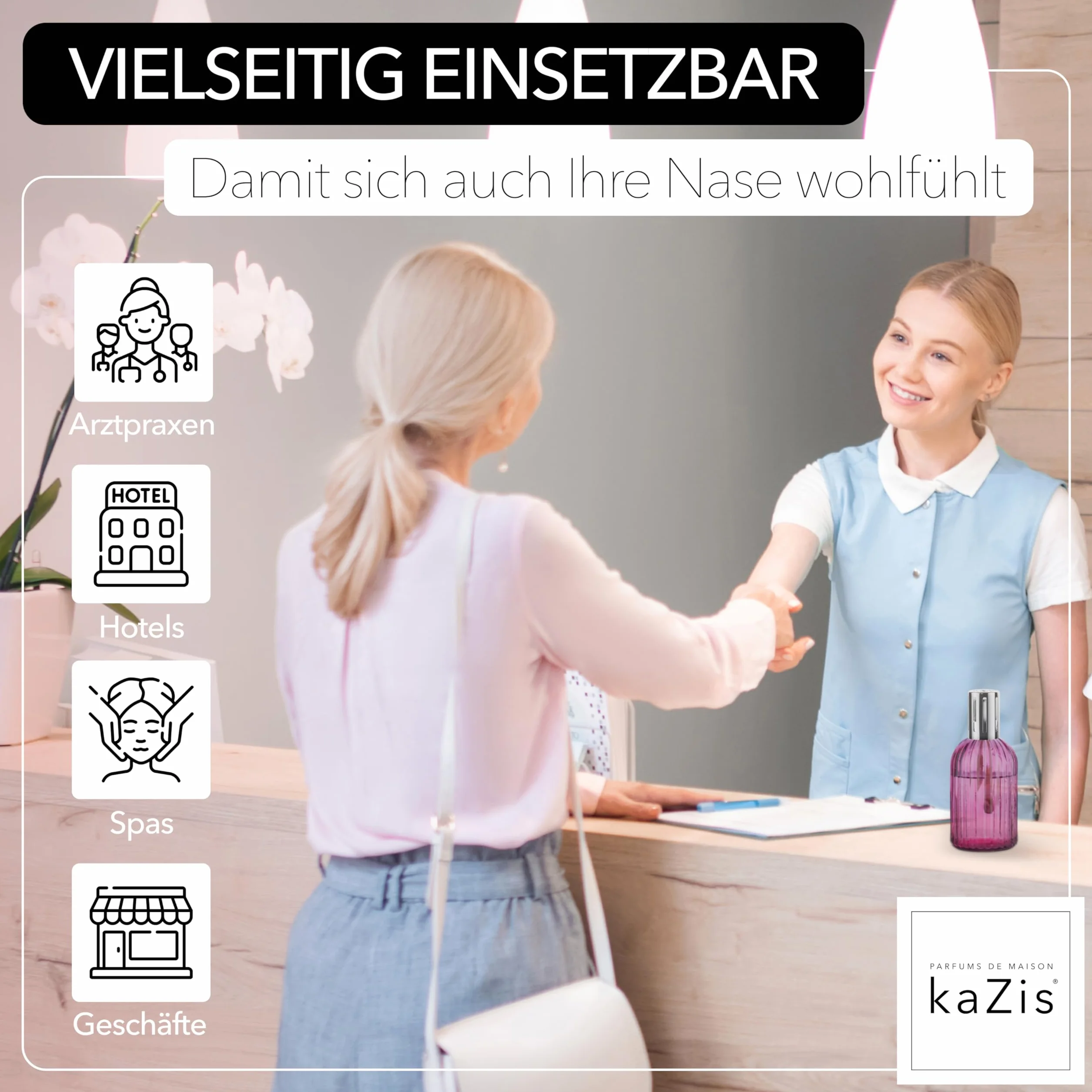 KAZIS® I katalityczna lampa zapachowa I szkło I XXL I 400 ml (czerwone wino/bordeaux/rubin)