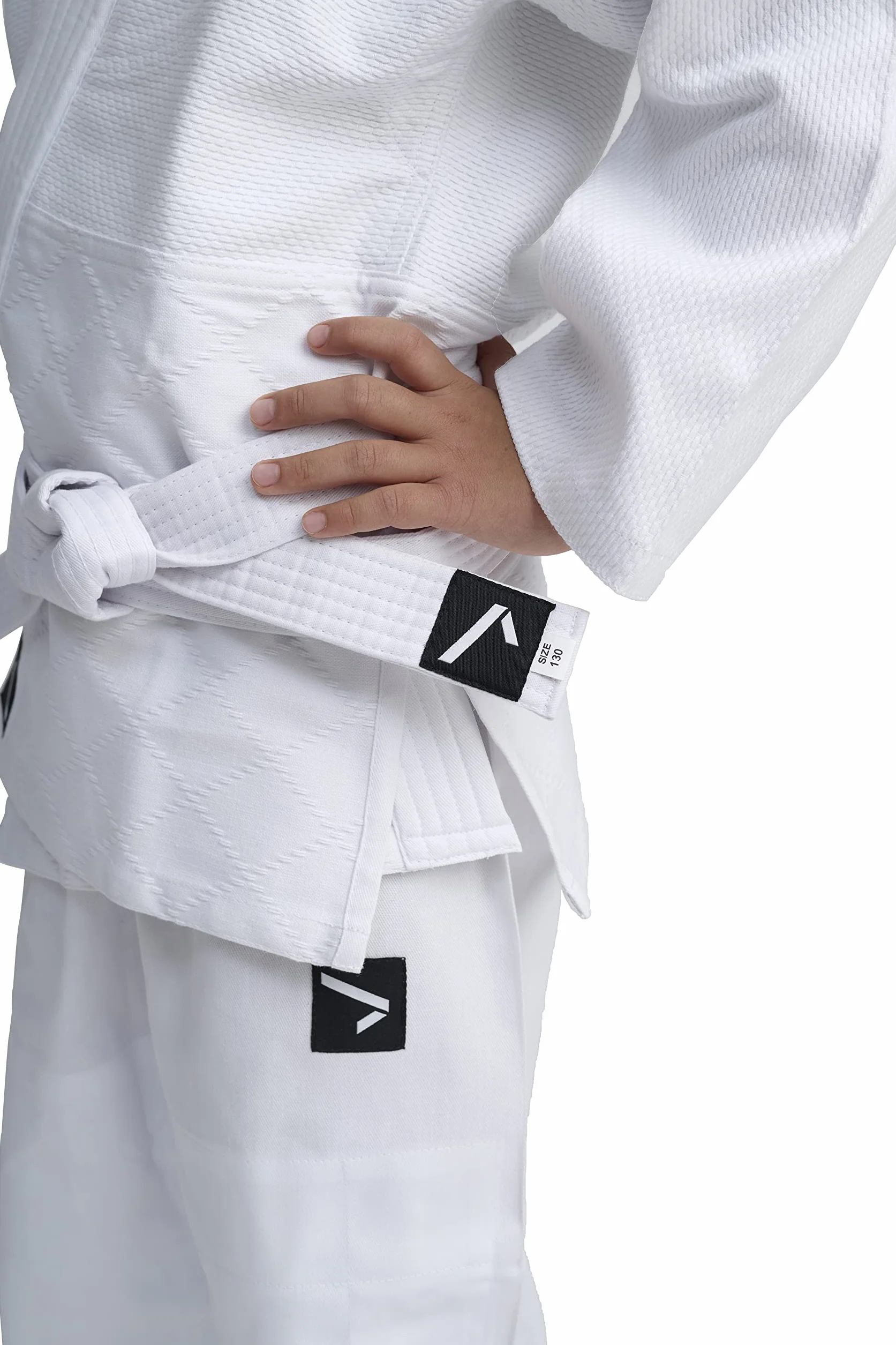 IPPONGEAR Future 2 strój do judo dla początkujących i dzieci, do sportów walki, wraz z paskiem (wyposażenie niemieckiej reprezentacji narodowej, ściągacz z gumką i ściągacz w spodniach, gęstość