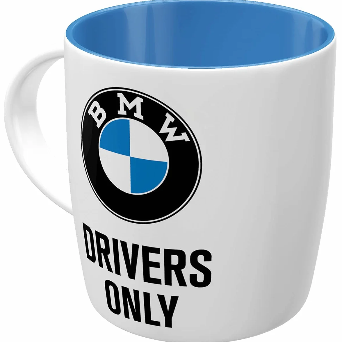 Nostalgic-Art Retro kubek, 330 ml, BMW – Drivers Only – Pomysł na prezent dla miłośników akcesoriów BMW, Official License Product (OLP), kubek ceramiczny na kawę, Styl vintage