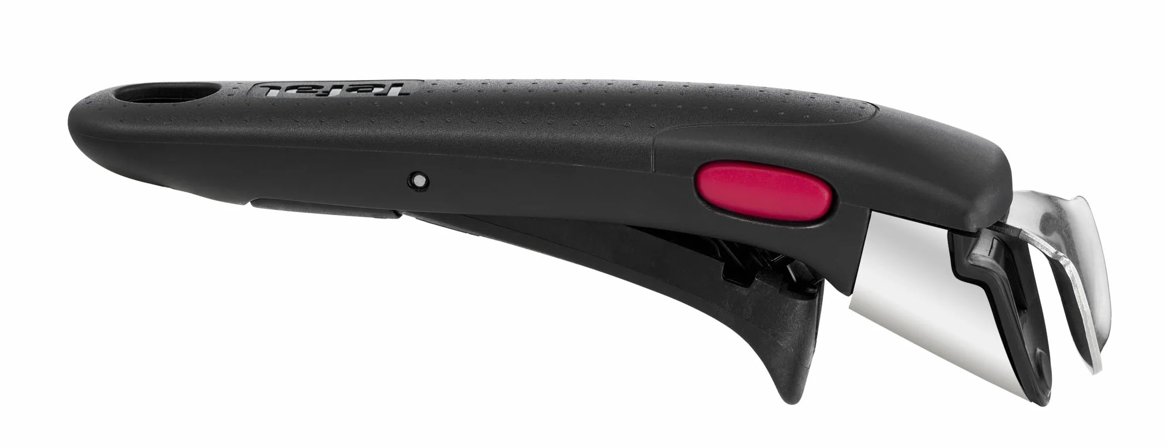 TEFAL INGENIO L9863153, odłączana rączka do wszystkich patelni i garnków z serii Ingenio, wytrzymałość 10 kg, 3 punktowy system bezpieczeństwa, oszczędność miejsca, czarna