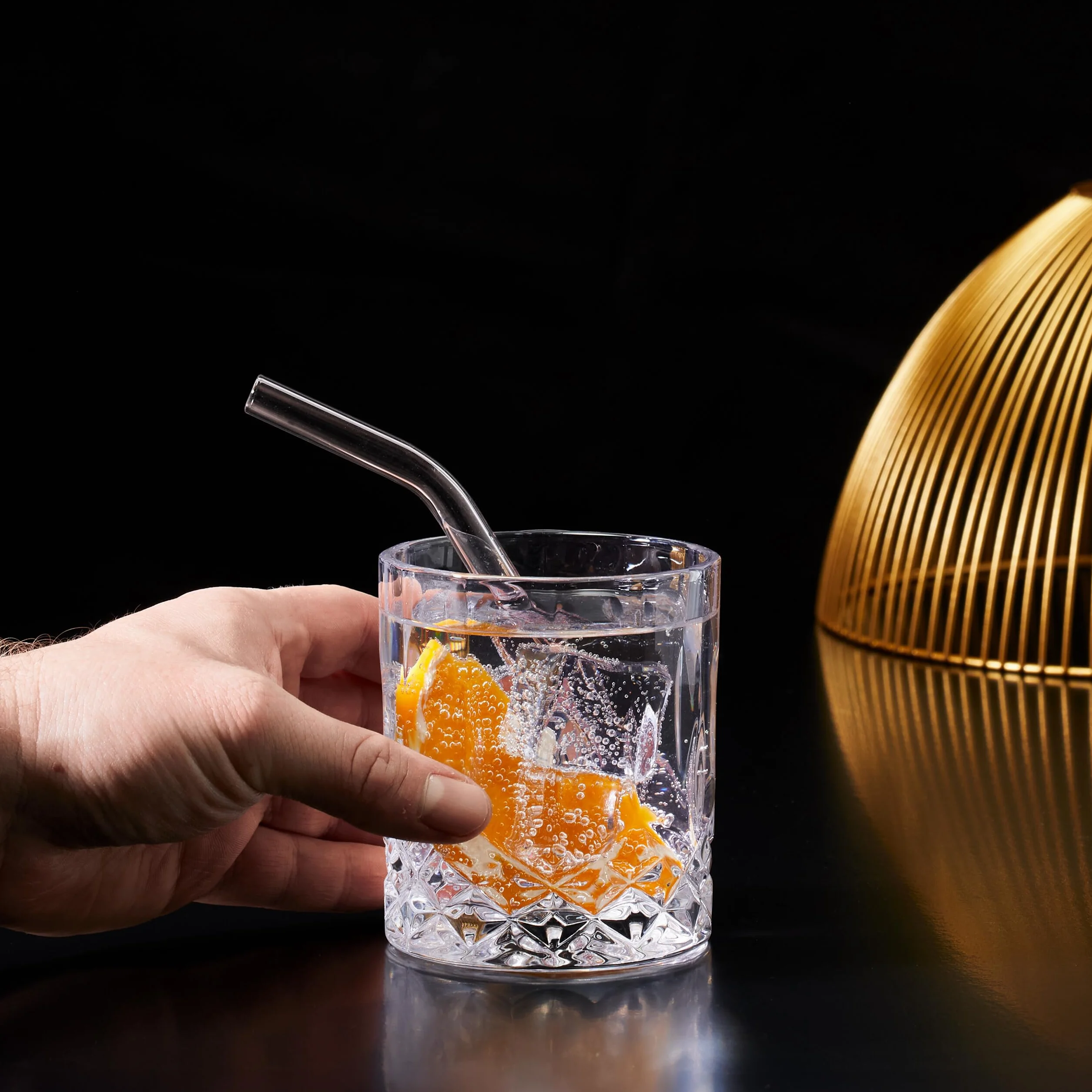 Relaxdays Kieliszki do whisky zestaw 4 sztuk 300 ml szklanki do wódki przezroczyste