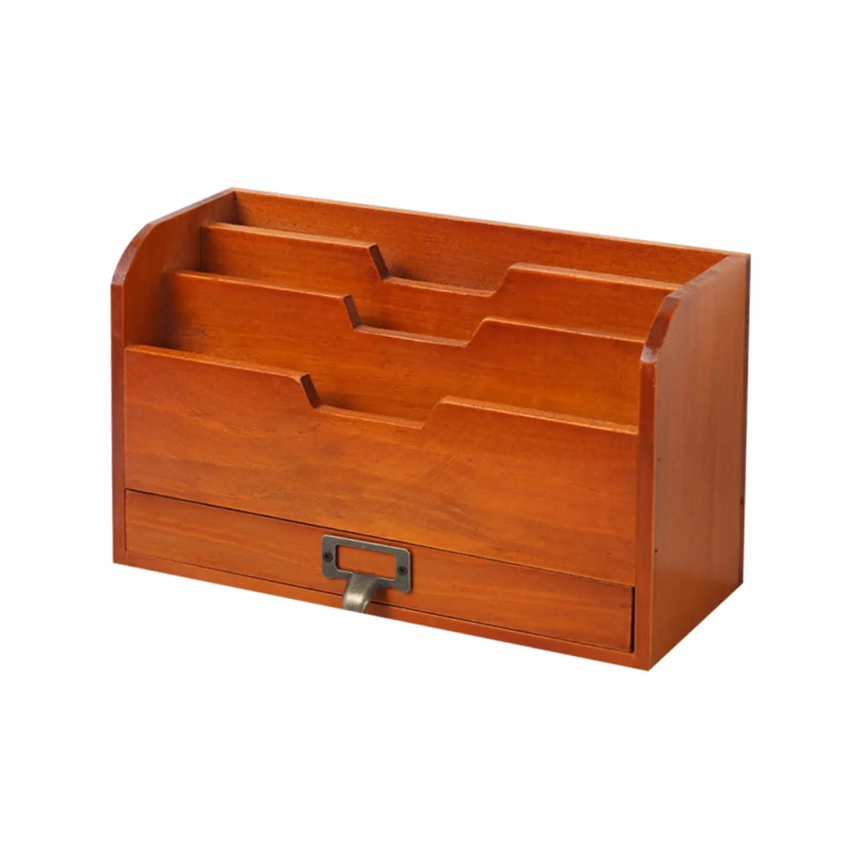 Bambusowe pudełko do przechowywania biżuterii organizer na biurko vintage uchwyt na długopis i organizer na biurko pojemnik na biżuterię brązowy bambus pudełko na biżuterię organizer