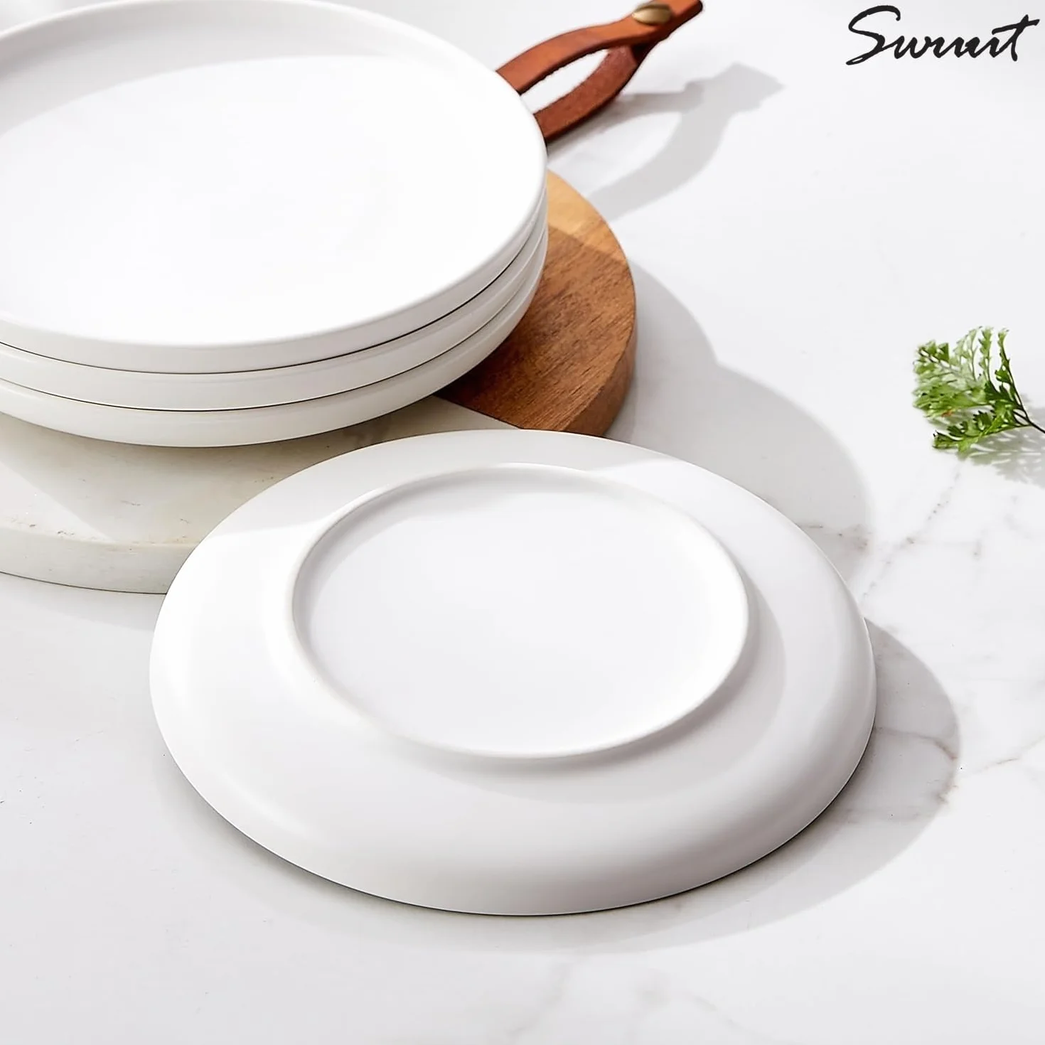 Ceramiczne talerze do przystawek 15 cm, zestaw 4 małych talerzy deserowych mini, kompatybilne z kuchenką mikrofalową i piekarnikiem, talerze na przekąski, chleb, masło, desery, ciasto
