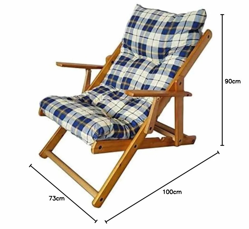 POLTRONA Krzesło RELAX 3 LOKALIZACJE DREWNA SKŁADANE H 100 CM