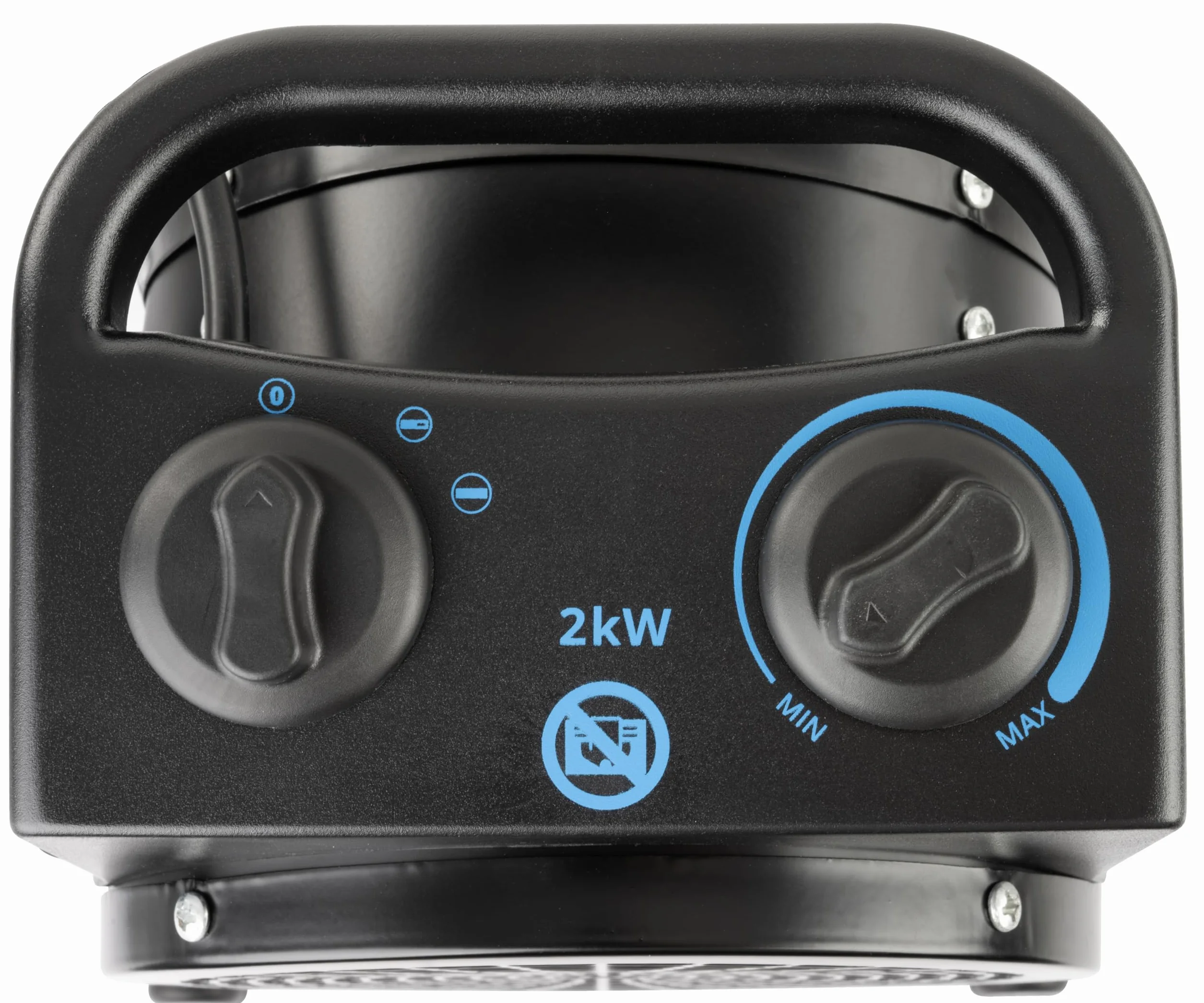 Güde 85178 ceramiczny termowentylator GH 2000 K (2000 W, 2 stopnie grzania 1000/2000 W, 45 m³ maks. zdolność grzewcza pomieszczeń, ceramiczny element grzejny PTC, termostat bezstopniowy, ochrona przed