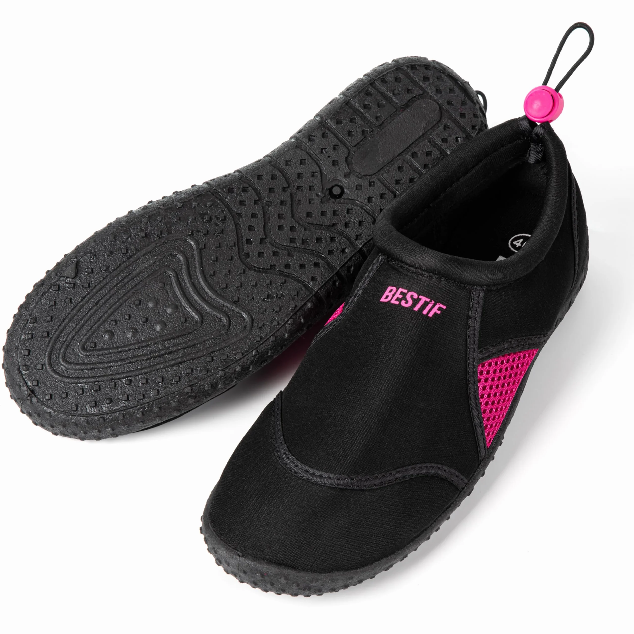 Buty kąpielowe męskie i damskie | buty do pływania neoprenowe buty do wody ze sznurkiem | lekkie i wygodne | czarne, niebieskie, rozmiar 36-45