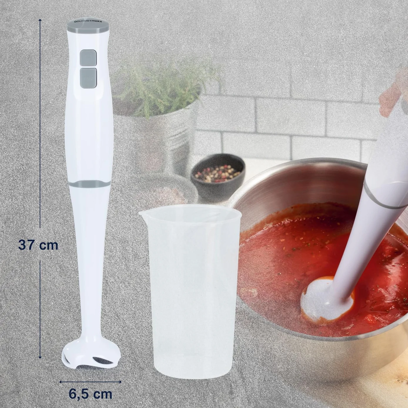 GOURMETmaxx Mikser stojący i smoothie Maker ze stali nierdzewnej 700 ml