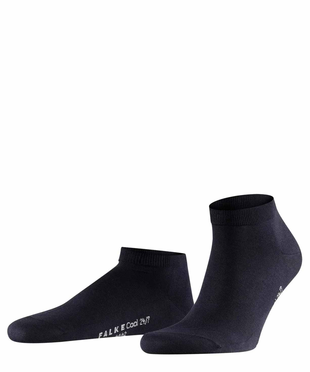 FALKE Mężczyźni Skarpety do trampek Cool 24/7 M Sn Bawełna krótkie jednokolorowe 1 Para, Niebieski Dark Navy 6375, 43-44