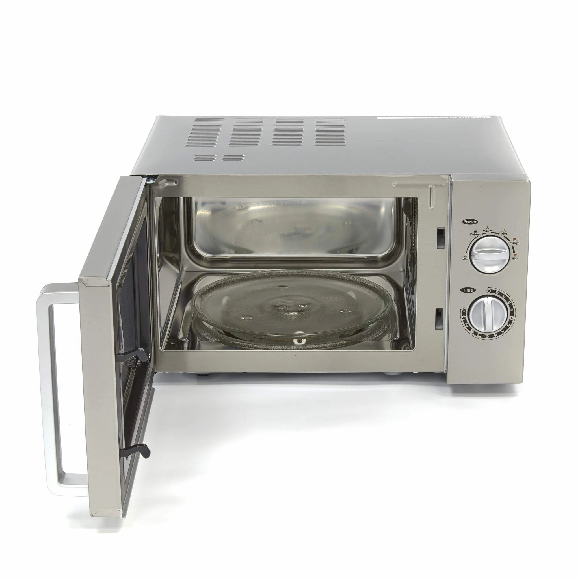 Kuchenka mikrofalowa 25 l 900 W stal nierdzewna wolnostojąca