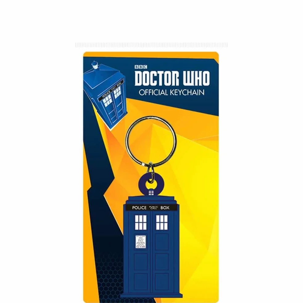 Doctor Who RK38106C Dr. Who breloczek do kluczy z gumy, wielokolorowy, 4,5 x 6 cm