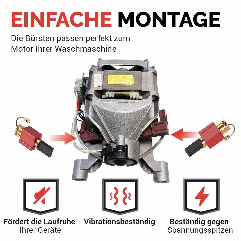 Zestaw szczotek węglowych VIOKS W700 W961 4,8 mm AMP 5 x 15 x 29,5/27 mm