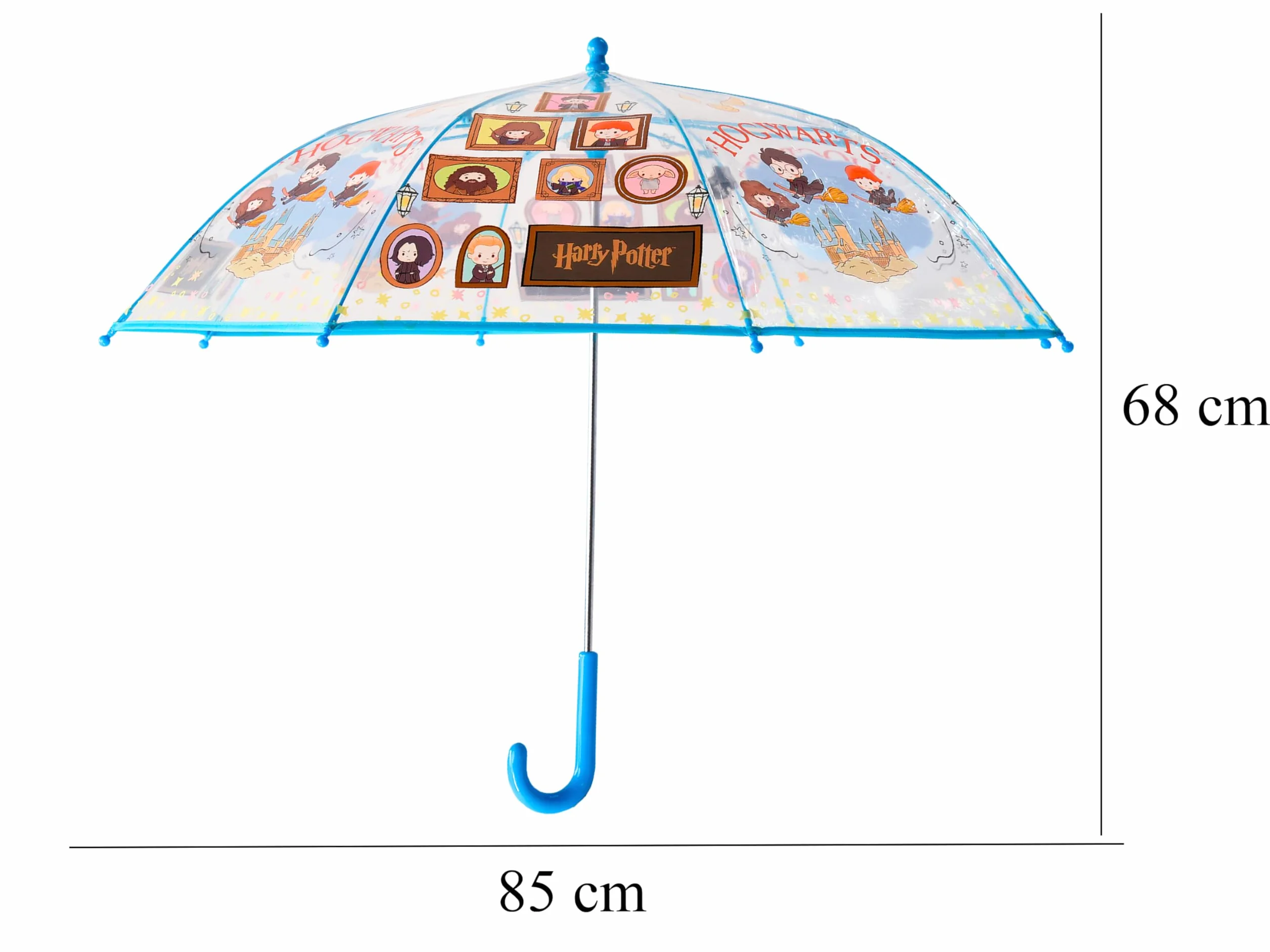CyP Brands Harry Potter parasol przeciwdeszczowy dla chłopców i dziewcząt, przezroczysty, oficjalny produkt, Przezroczysty