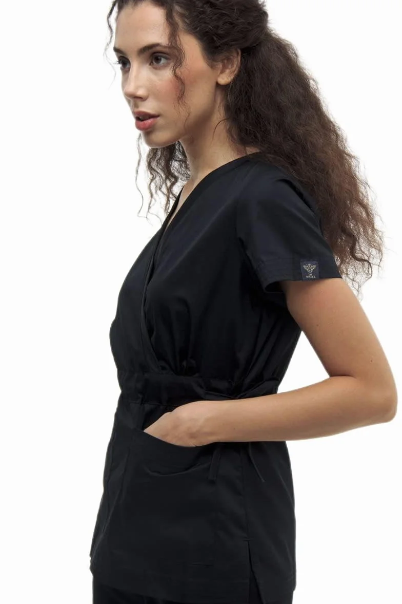 InWhite Damski zestaw medyczny 1981, czarny, XL-XXL Große Größen