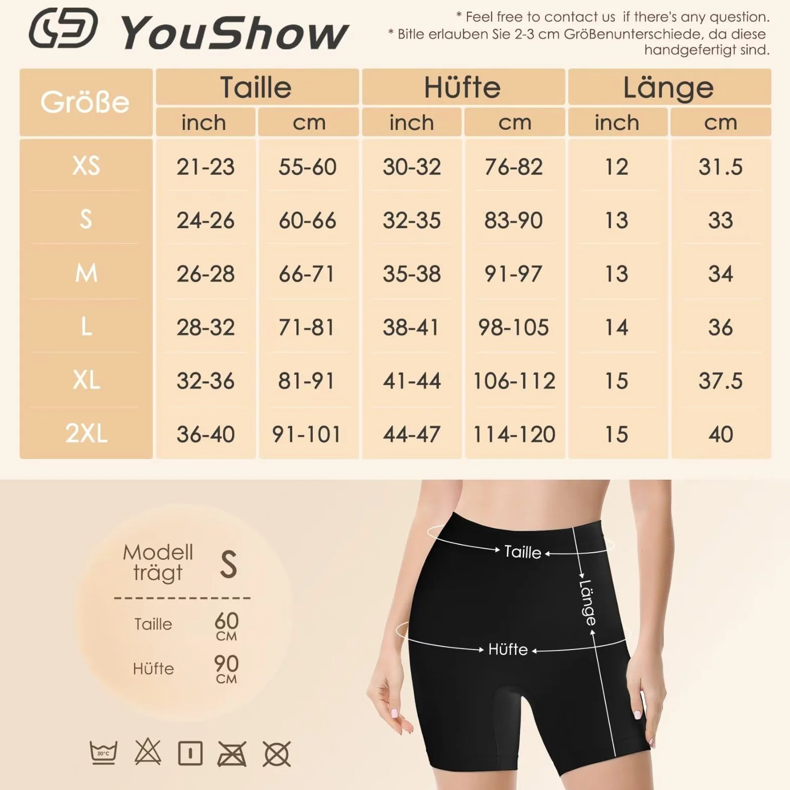 YouShow Damskie spodnie rowerowe, 1/3 szt., wysoka talia, krótkie nogawki, bokserki, spódnica, odporne na otarcia, krótkie legginsy
