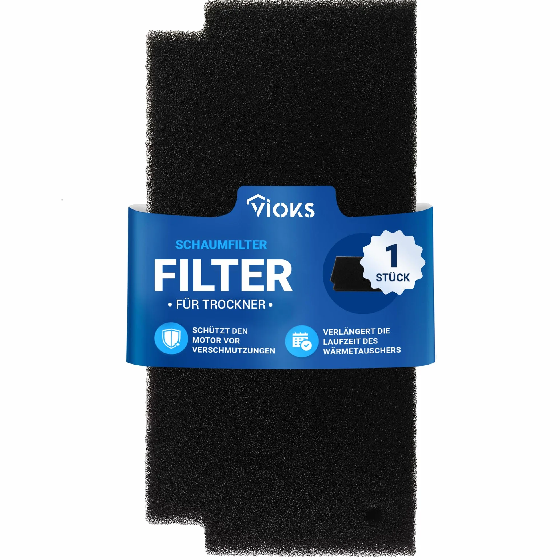 VIOKS Filtr gąbkowy do uchwytu EasyCleanFilter, zamiennik do suszarki Bosch 12022801, mata filtrująca, mata piankowa, filtr cokołowy do suszarki z pompą ciepła Bosch Siеmens